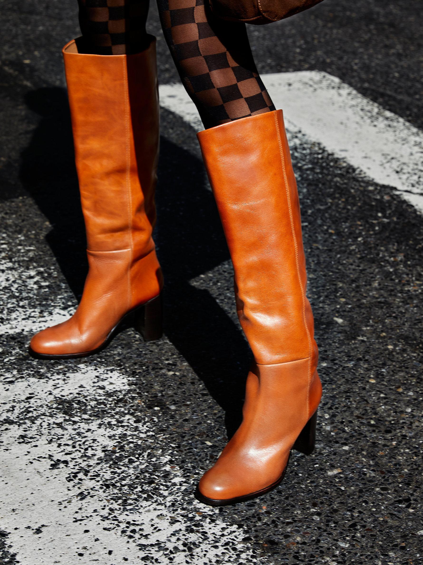 Free People Grayson Tall Boots in Red | Lyst