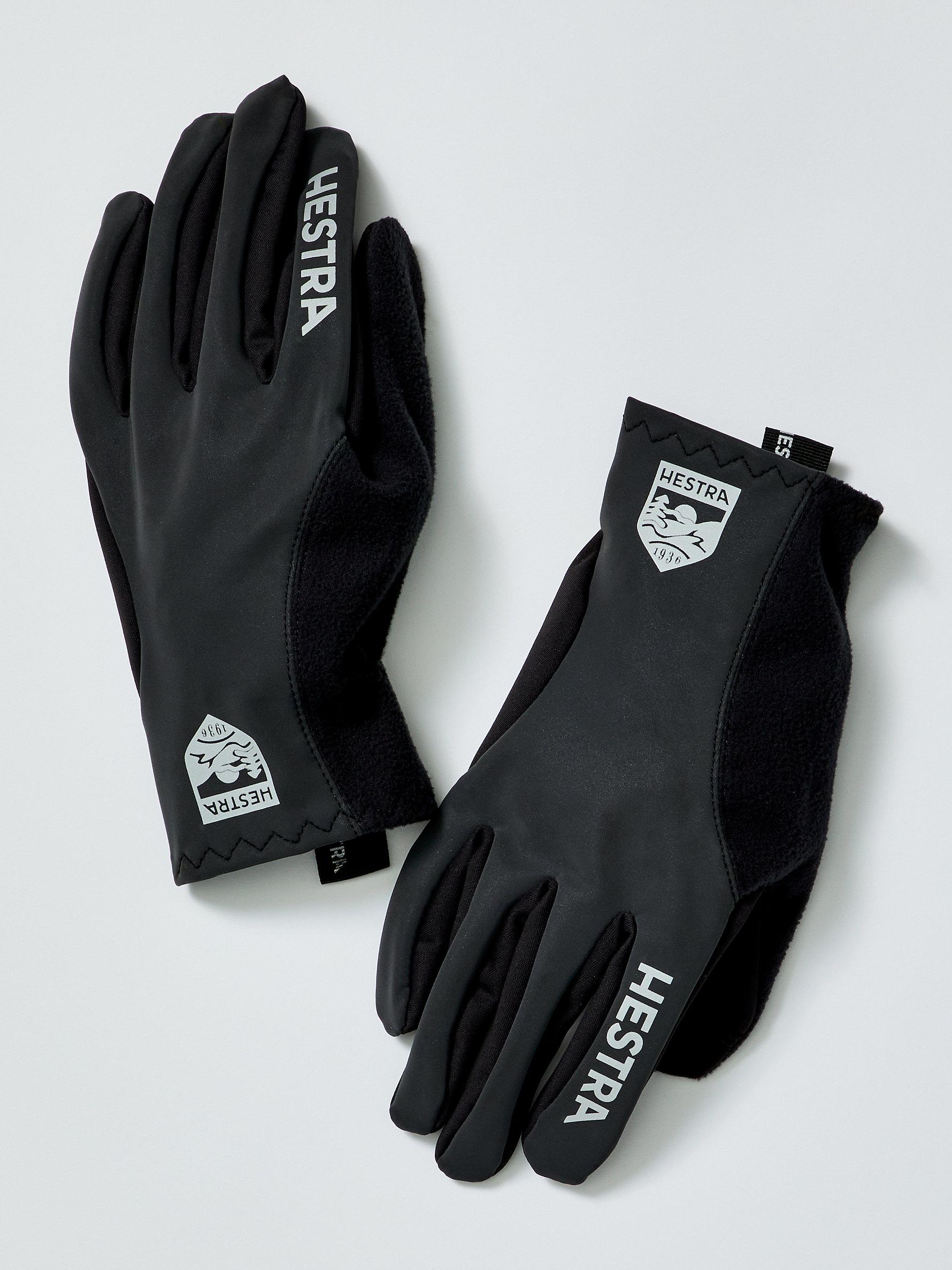 Free People Hestra Runners Gloves in Black | Lyst