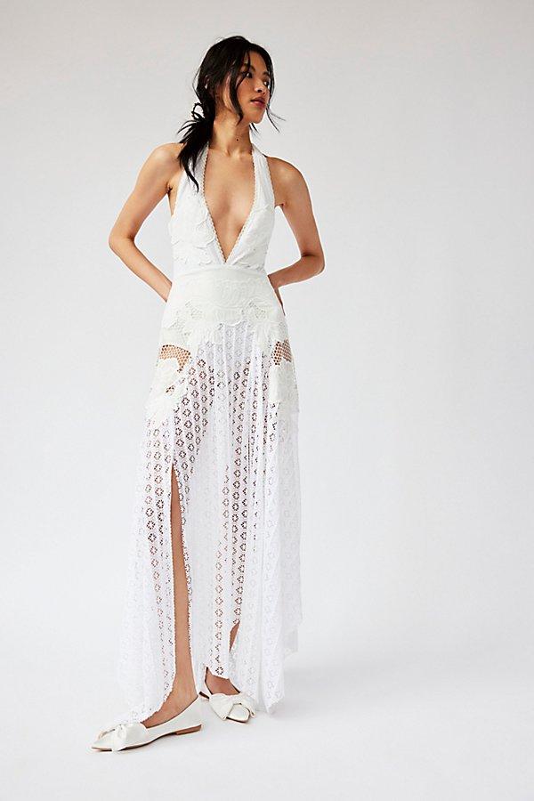 ivory boho lace dress Vintage Lace Wedding Dress Sexy Boho Ivory Beach Wedding Dress # SD0825