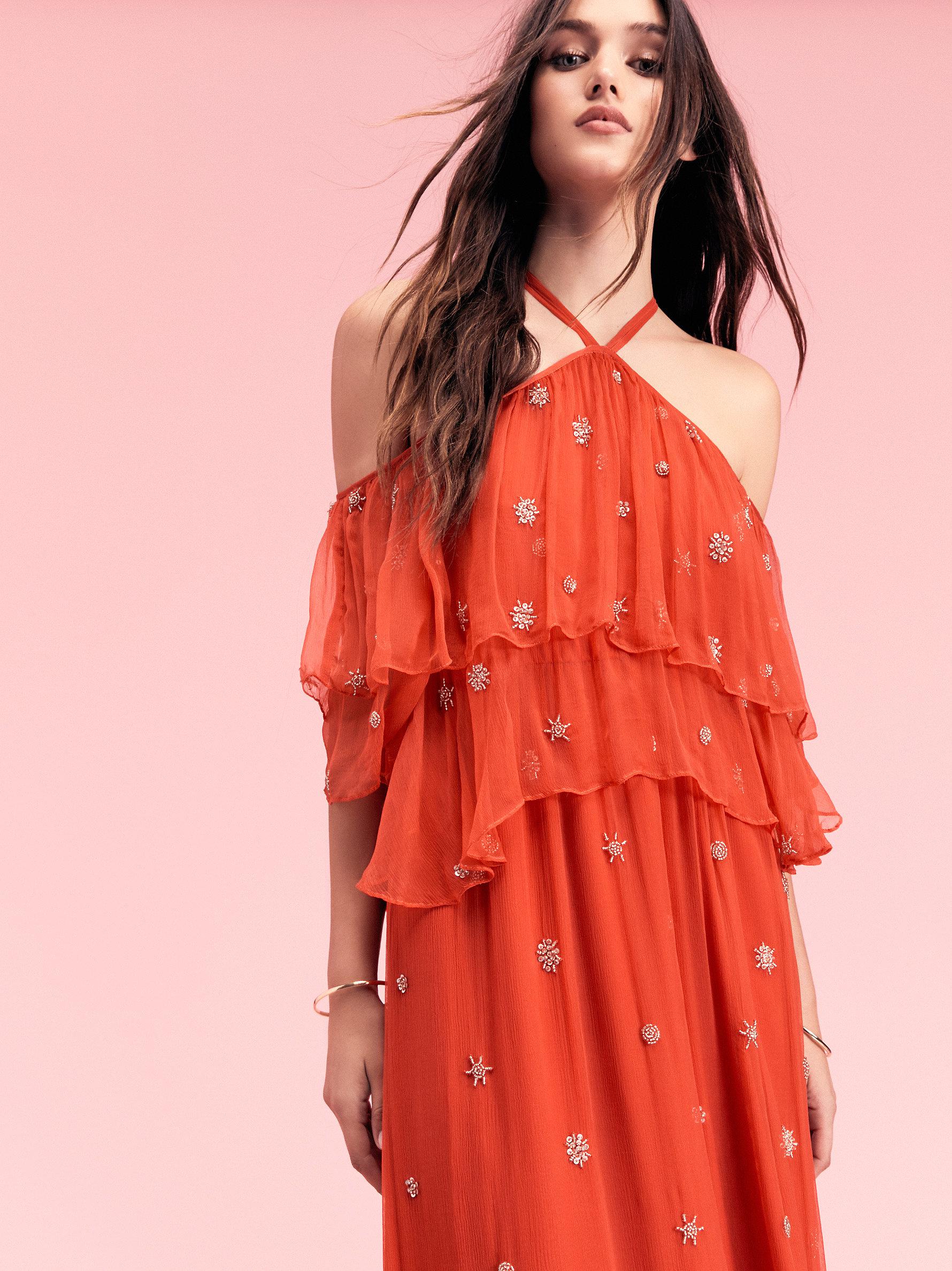 shoulder free dress