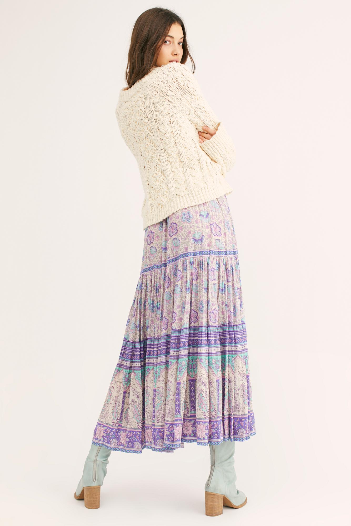 poinciana maxi skirt