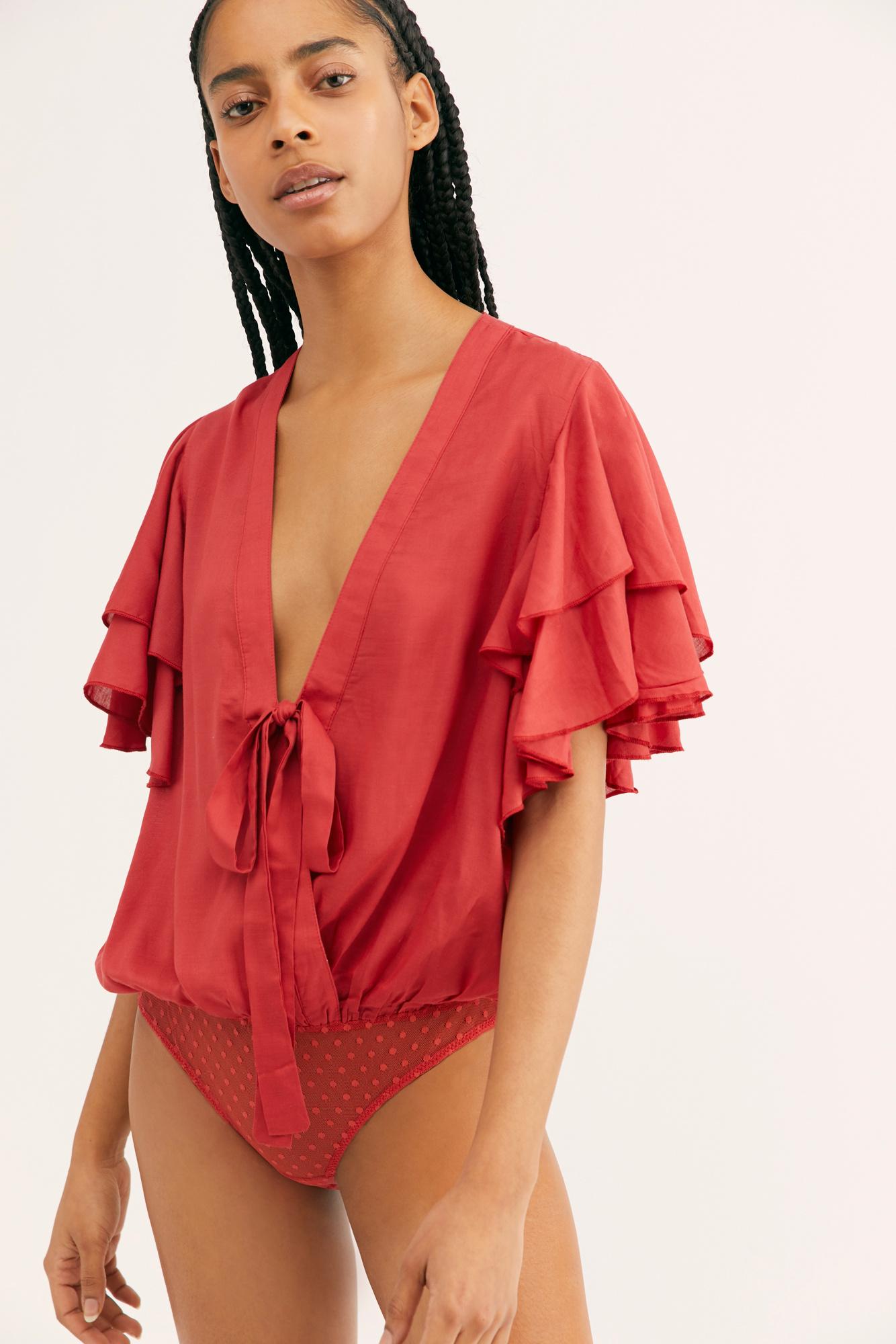 free people call me later bodysuit