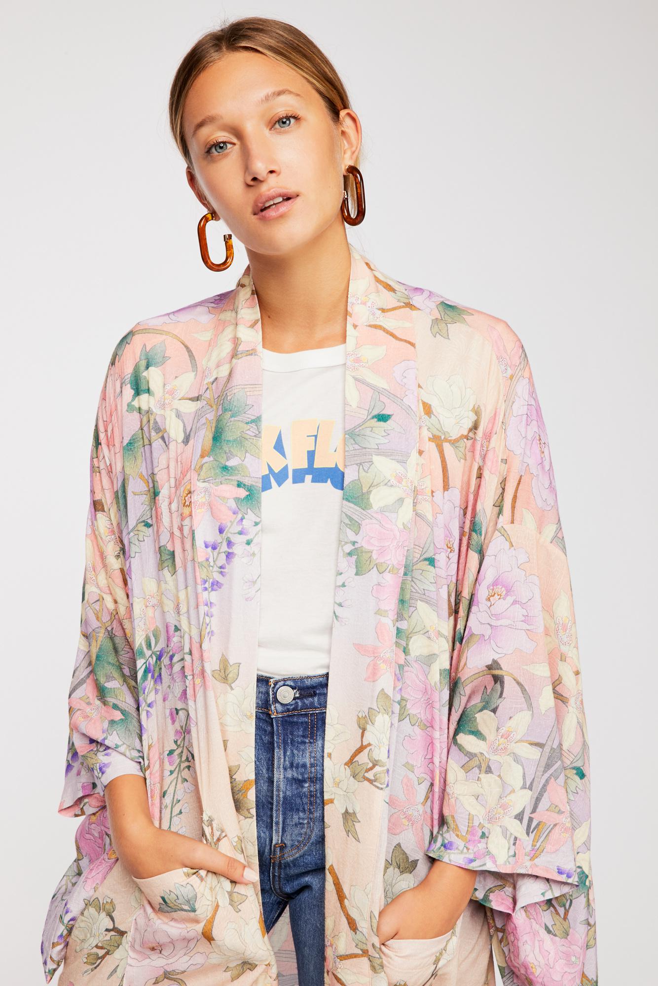 Free People Lily Maxi Kimono By Spell And The Gypsy Collective in Purple |  Lyst