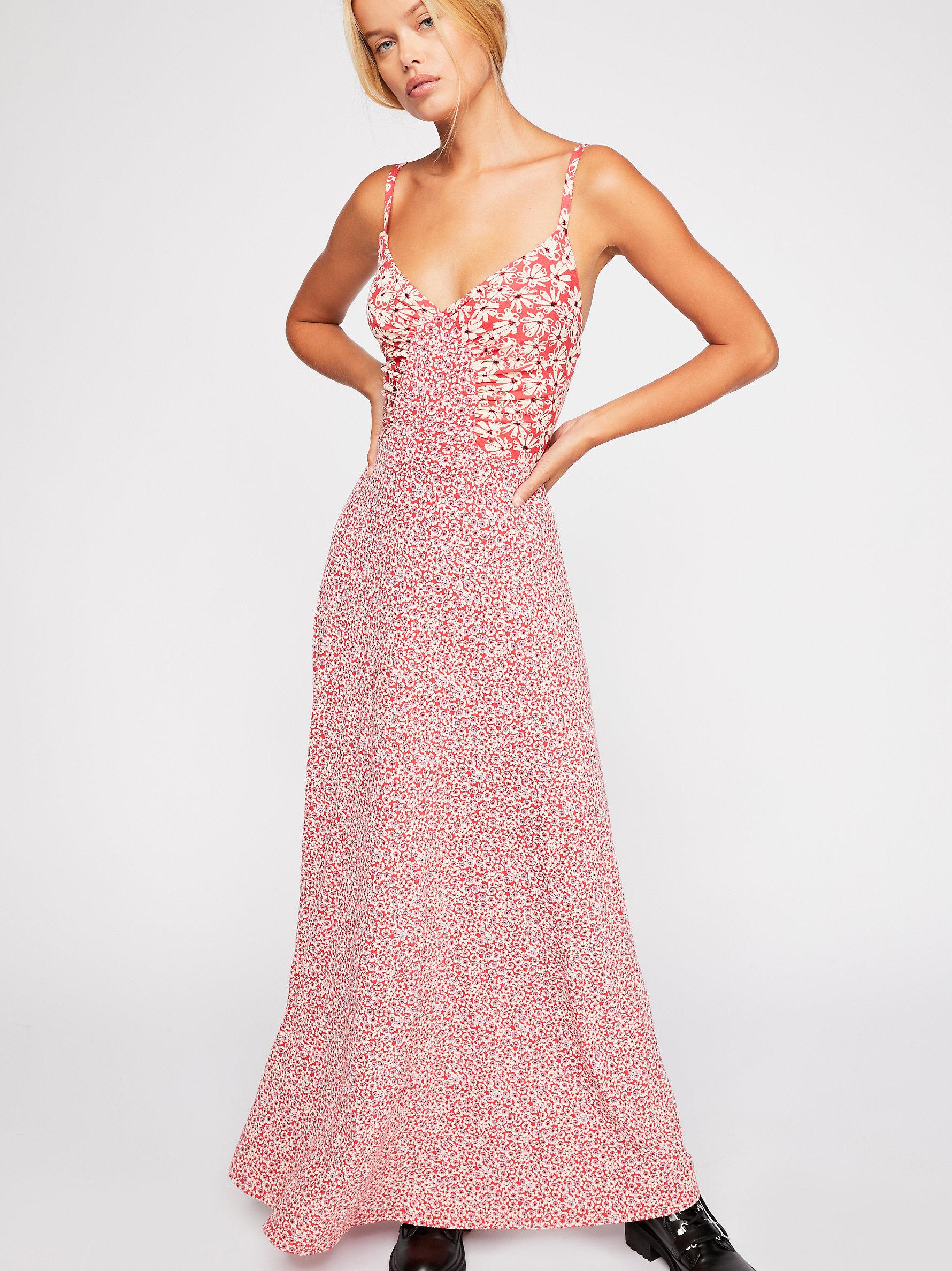 Synthetic Song Of Summer Maxi Dress 