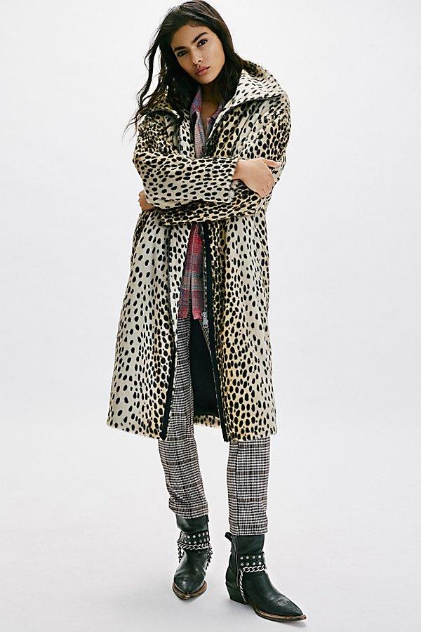 Animal print duster jacket sales