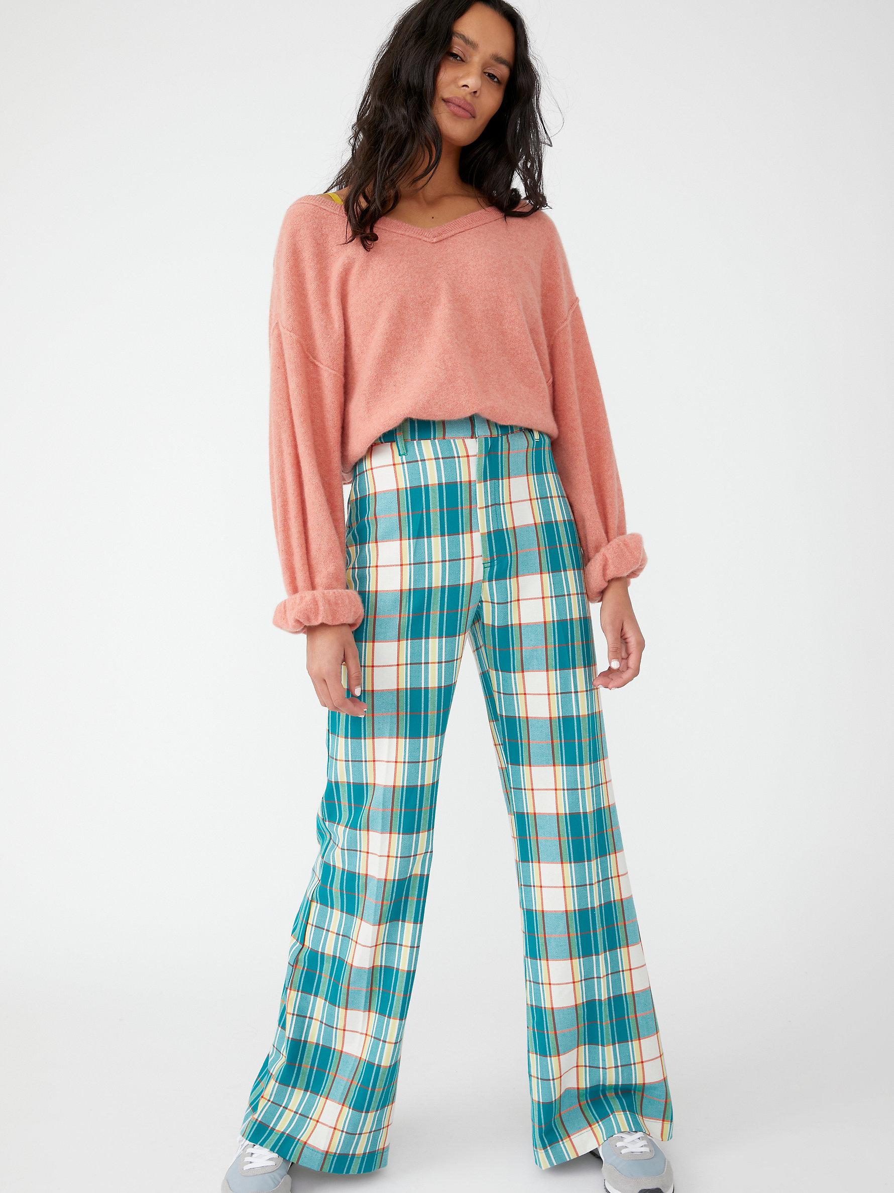 Plaid jules pants Clearance
