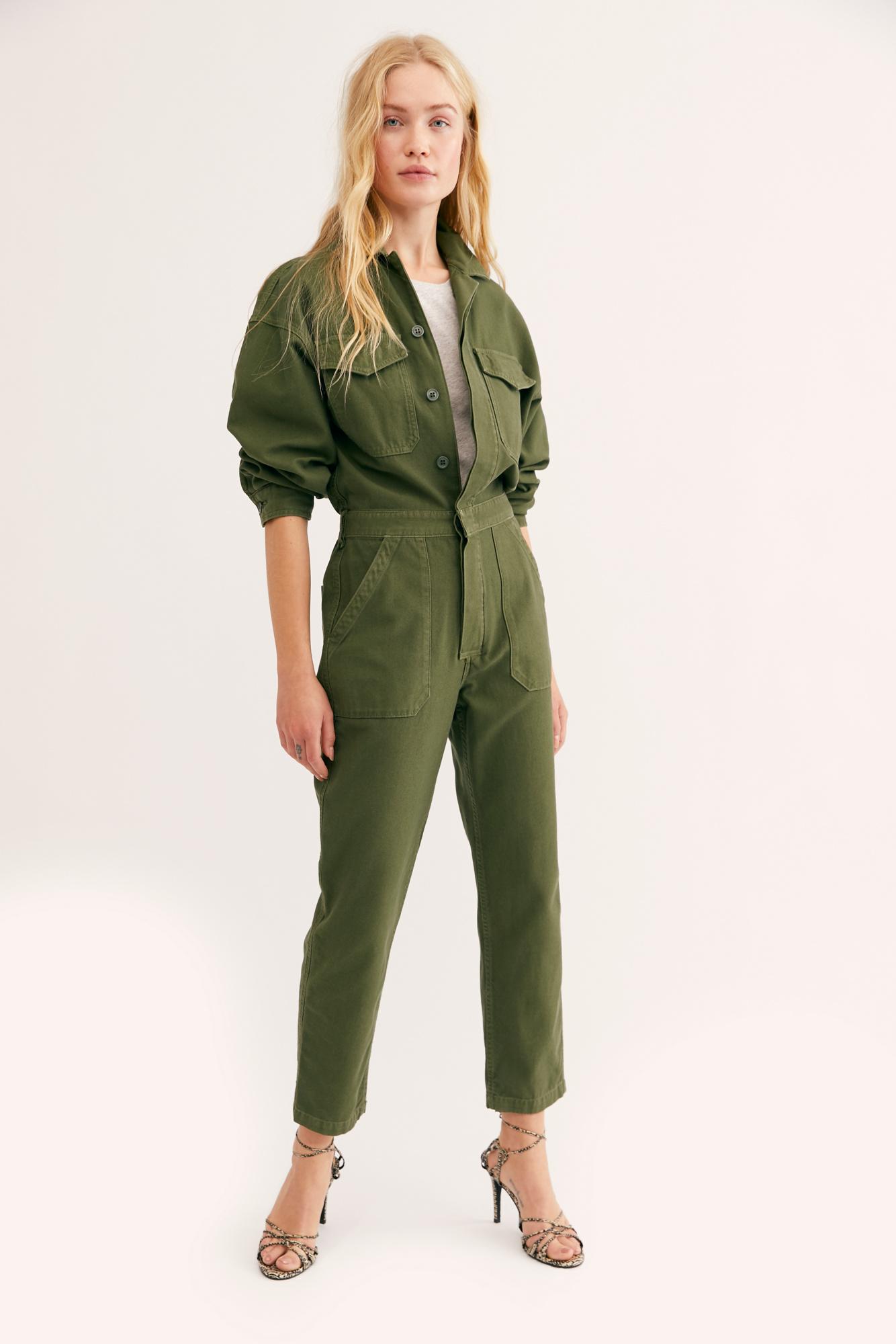 Free People Citizens Of Humanity Marta Jumpsuit in Green | Lyst