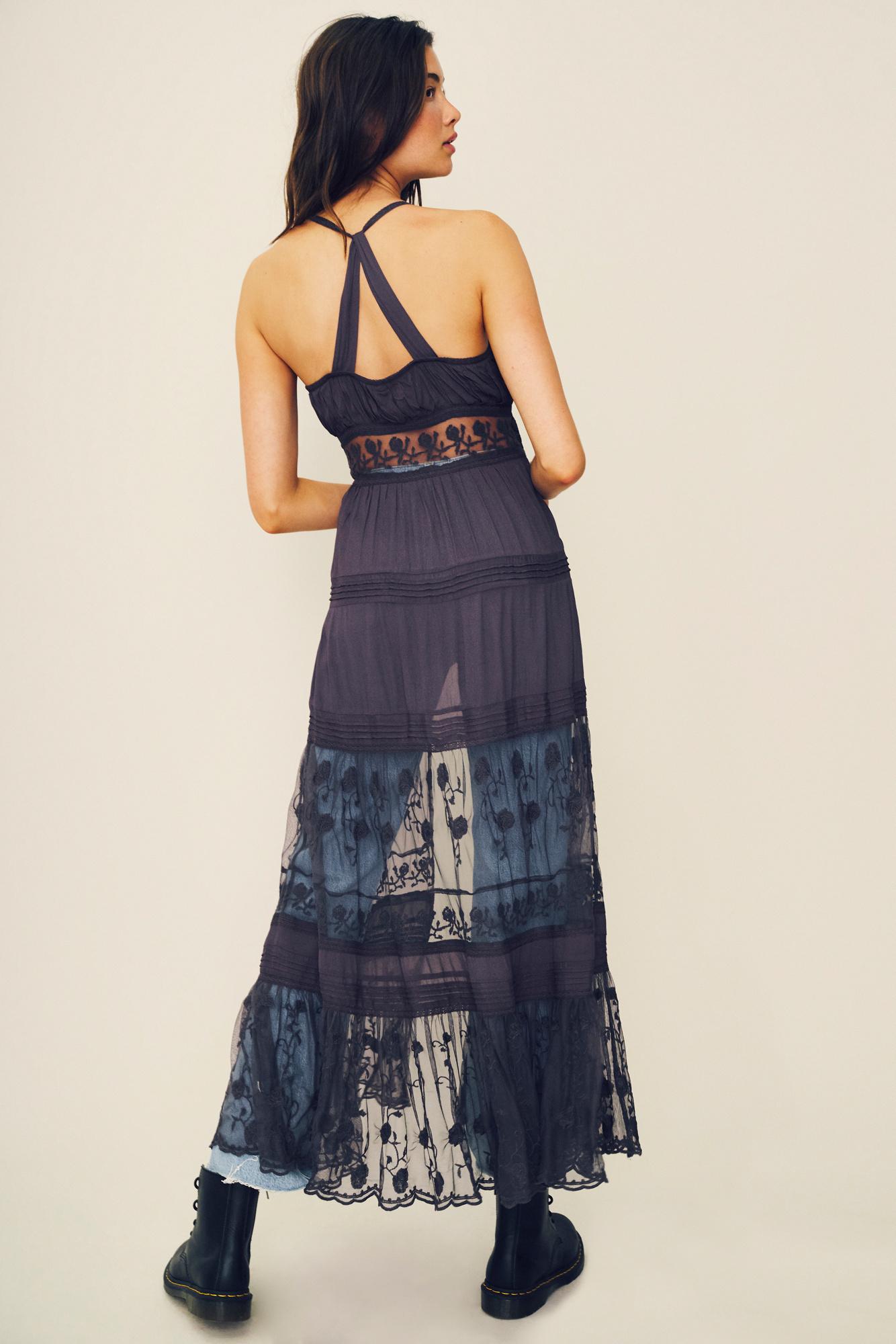Free People Lace On My Way Maxi Slip By 