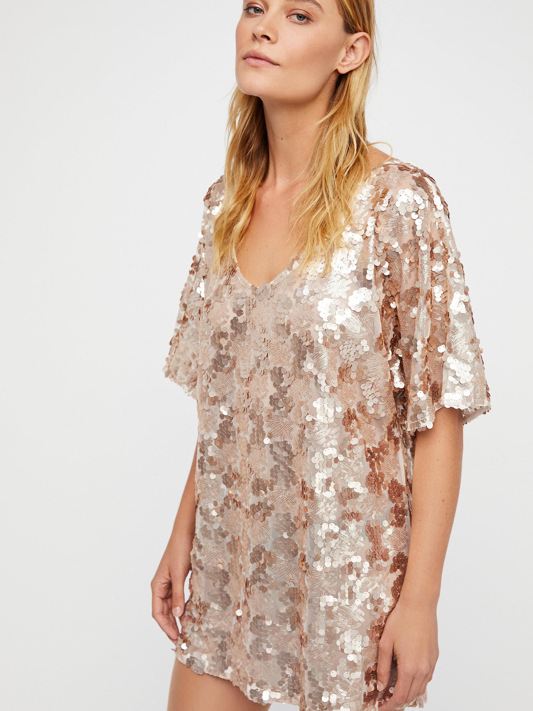 robe tee shirt sequin