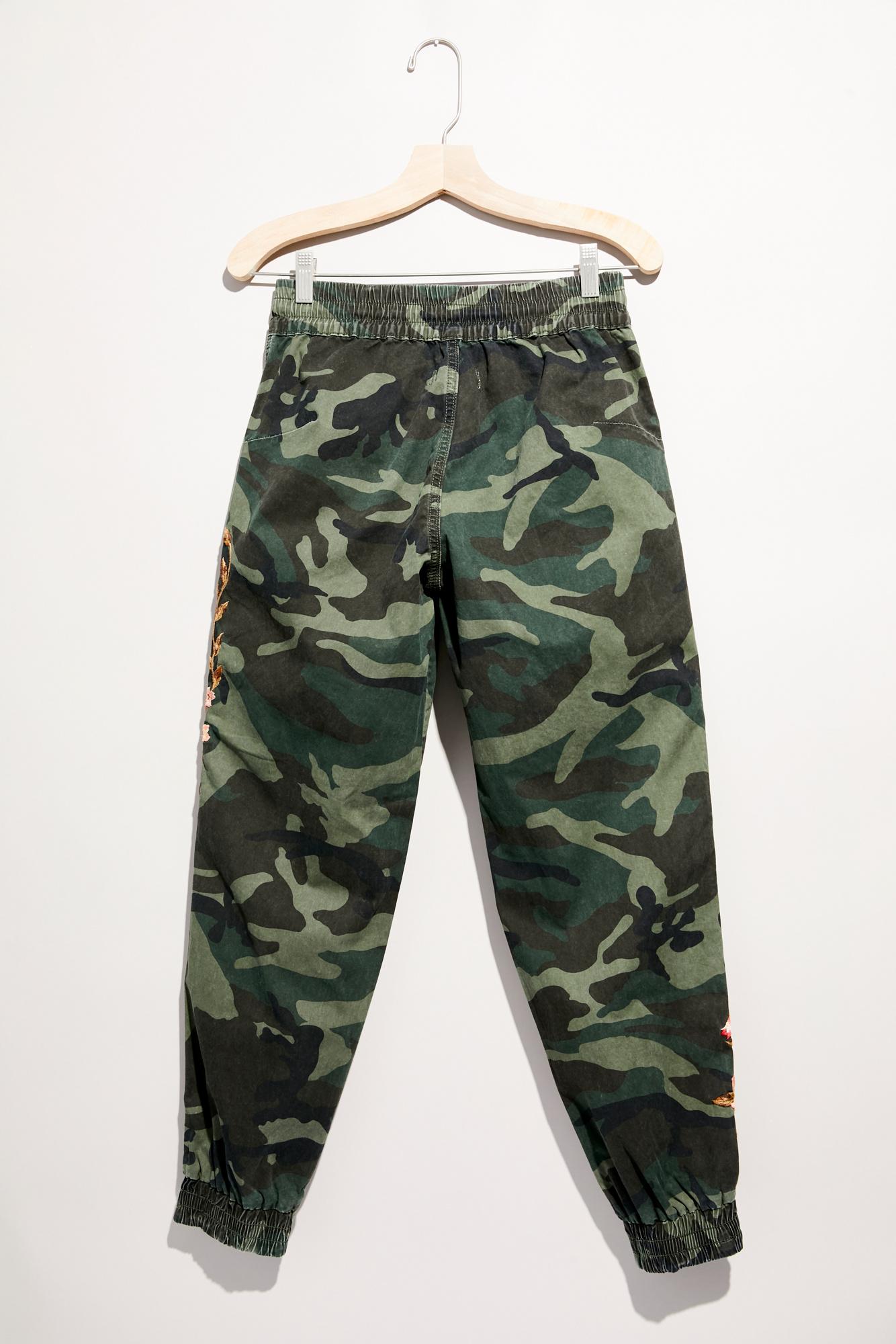 Free People Synthetic Camo Joggers By 