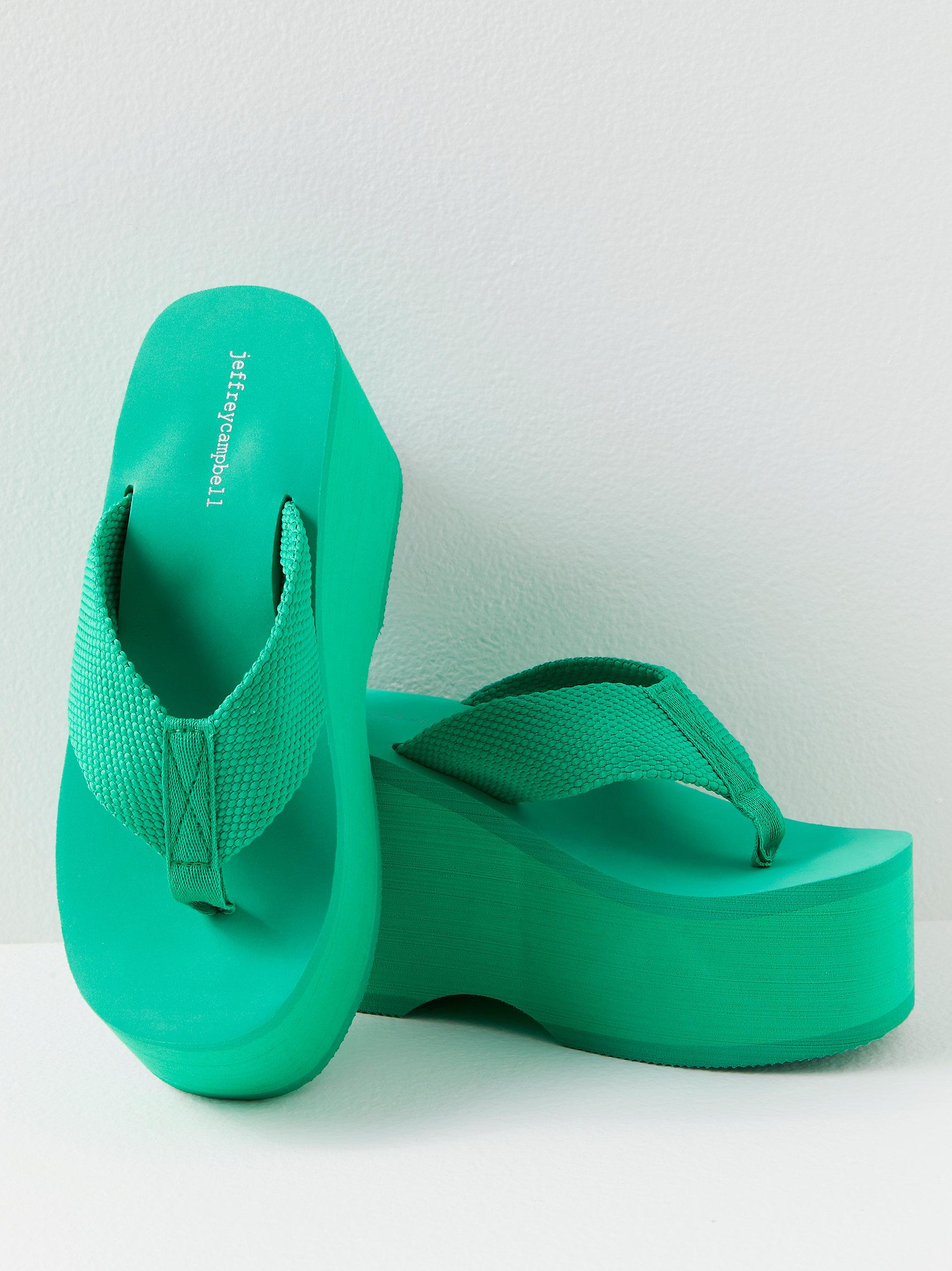 Turquoise Sandals Slip on Boho Flip Flops Pool Thong Slippers