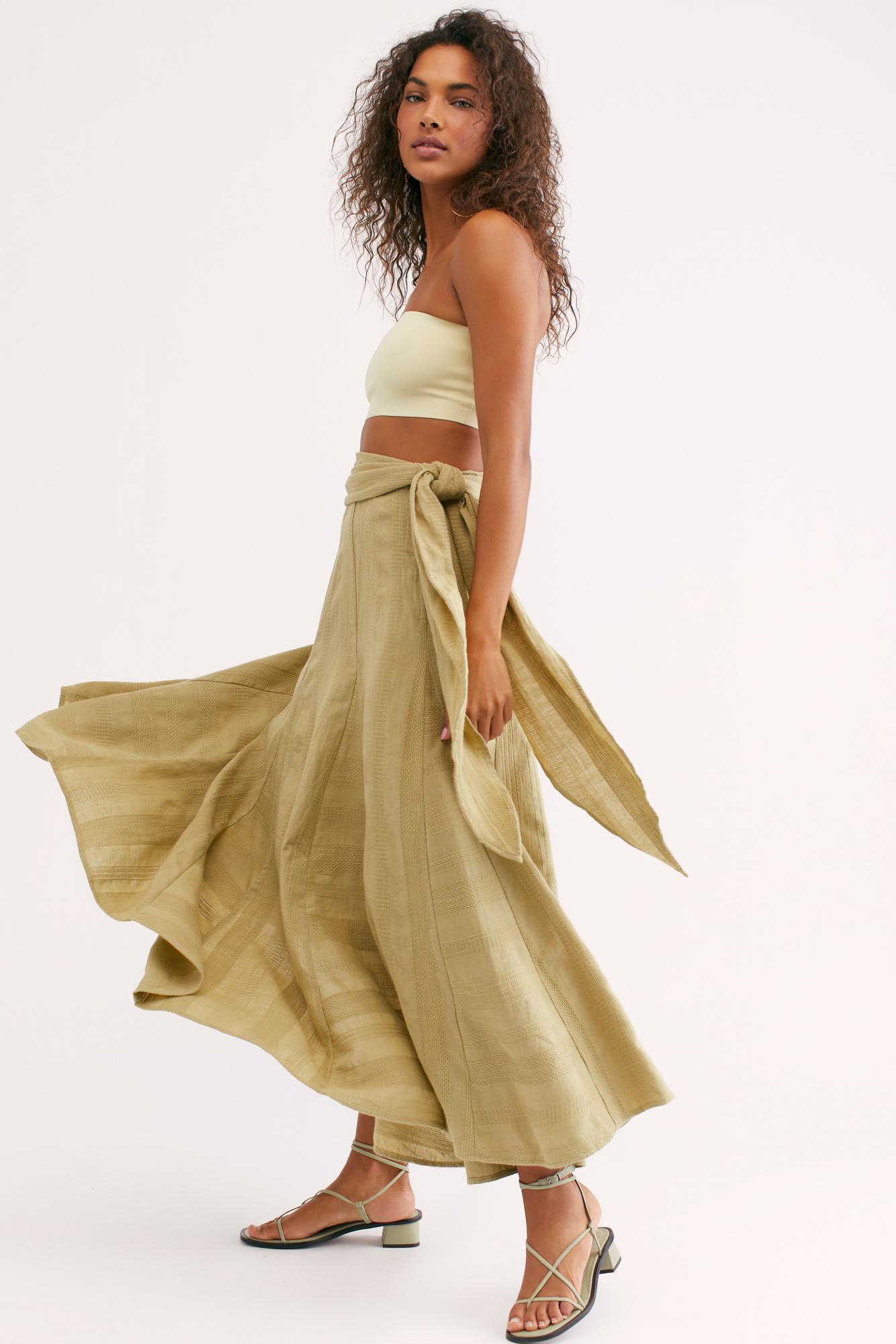 Free People Unforgettable Convertible Skirt in Green | Lyst
