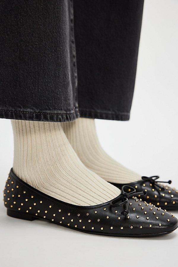 SCHUTZ SHOES Arissa Studded Flats in Black Lyst