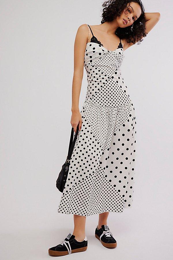 SWF Fitted Midi Dress in Gray | Lyst
