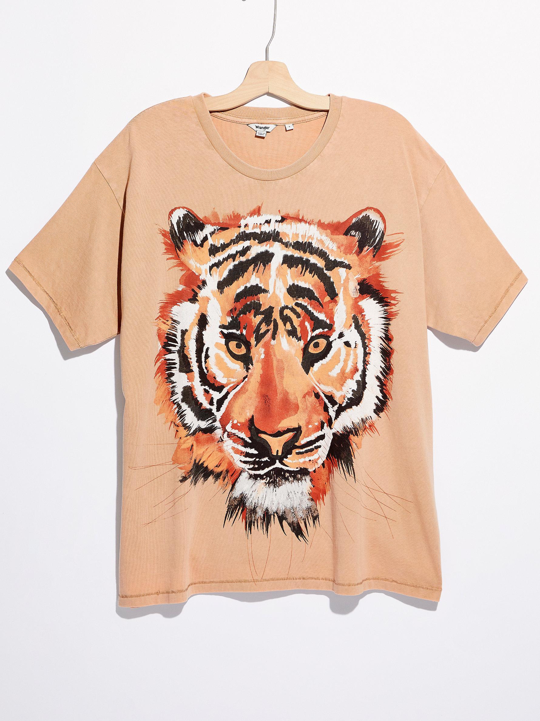 Free People Wrangler Oversized Tiger Tee in Brown - Lyst