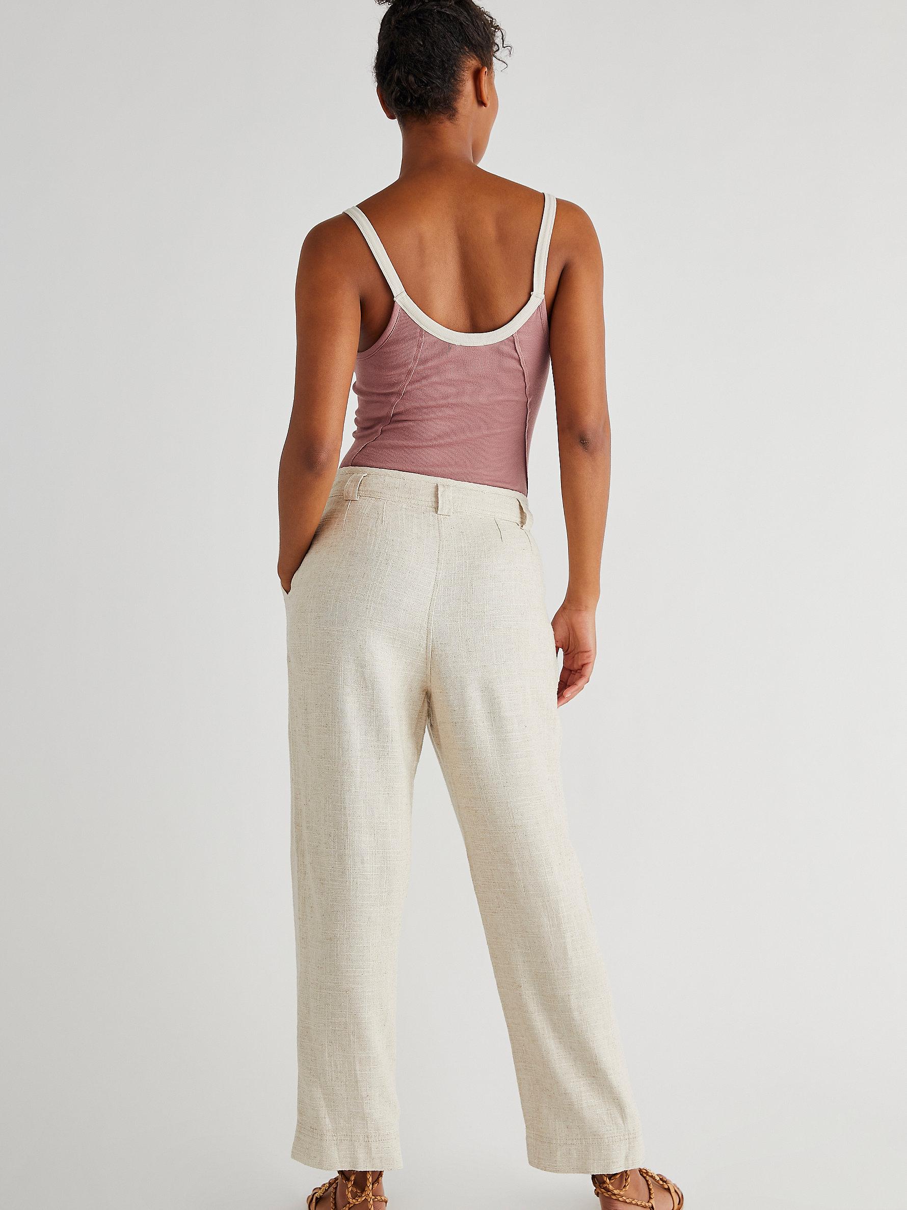 Womens linen trousers sale Clearance