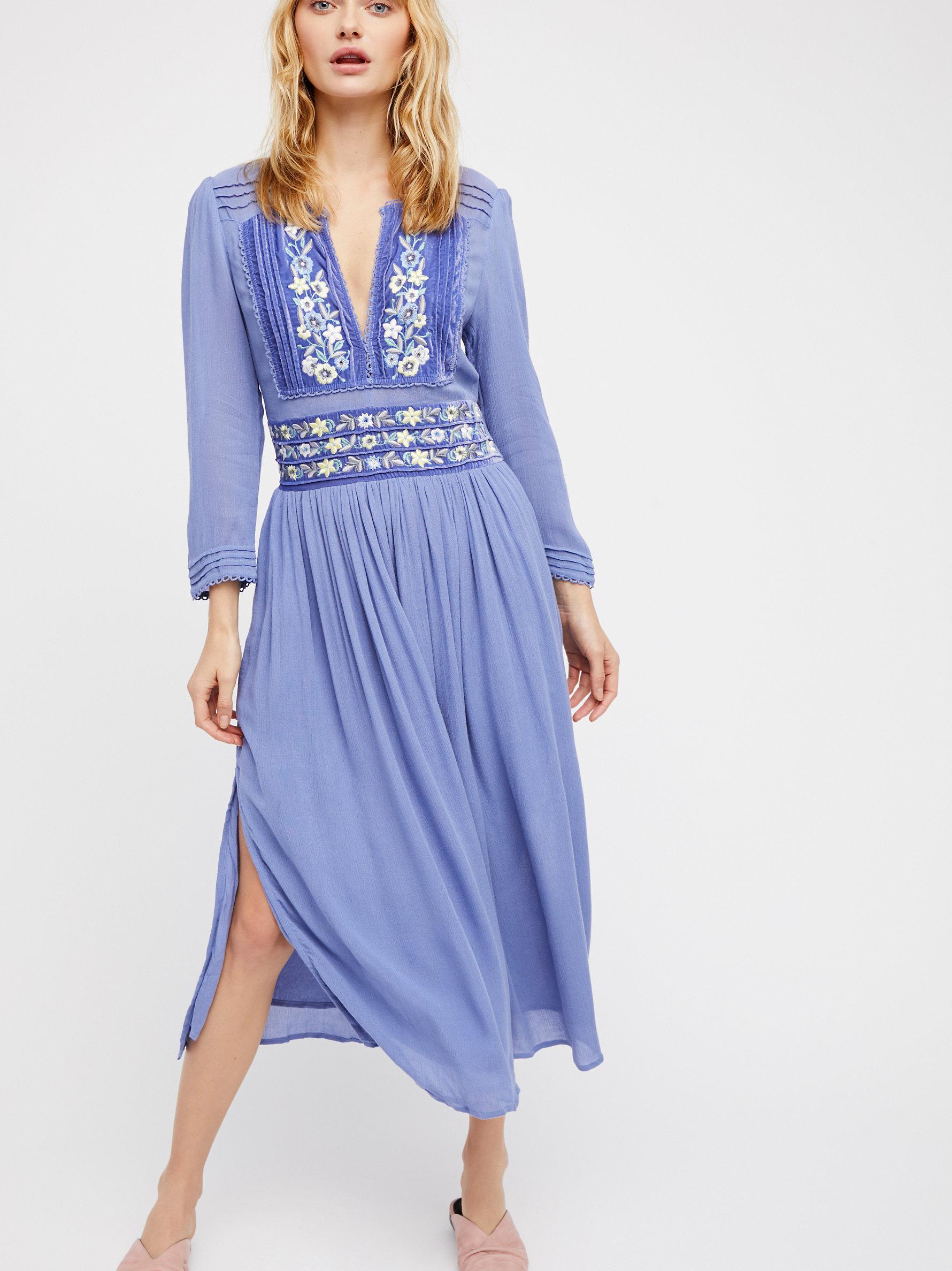 free people flora midi dress