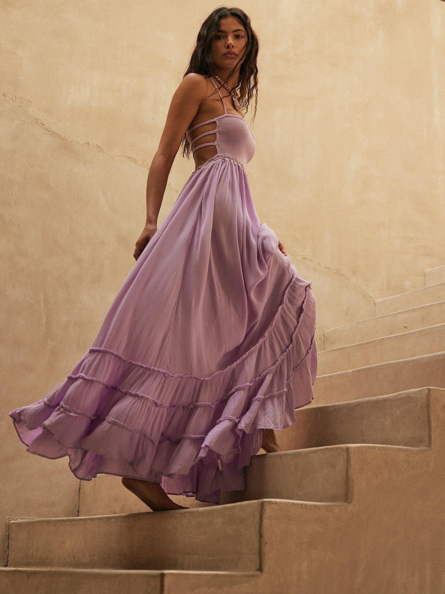 Free People Extratropical Maxi Dress in Purple | Lyst