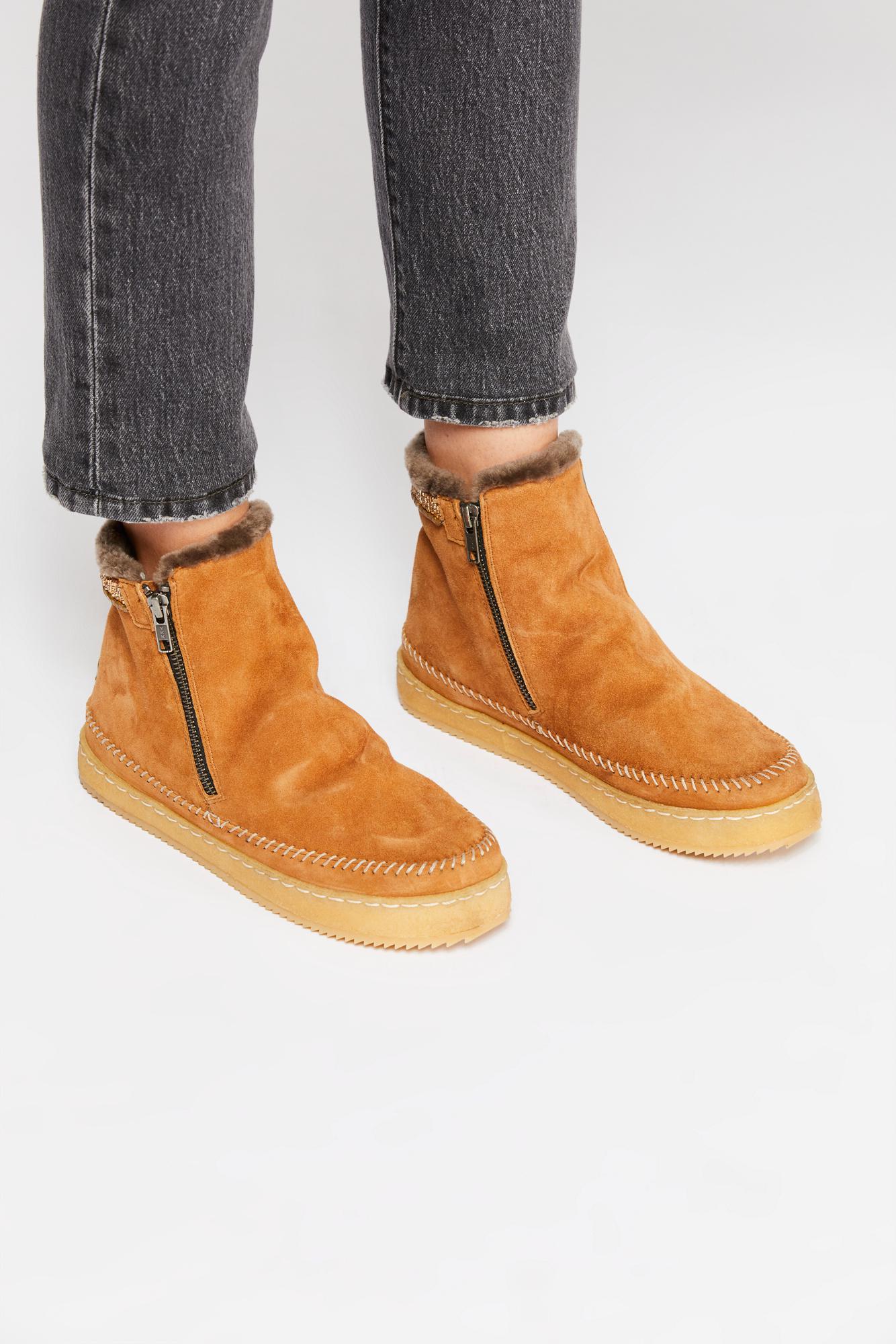 Free People Wool Walkabout Ankle Boot By Laidback London in Tan (Brown) -  Lyst
