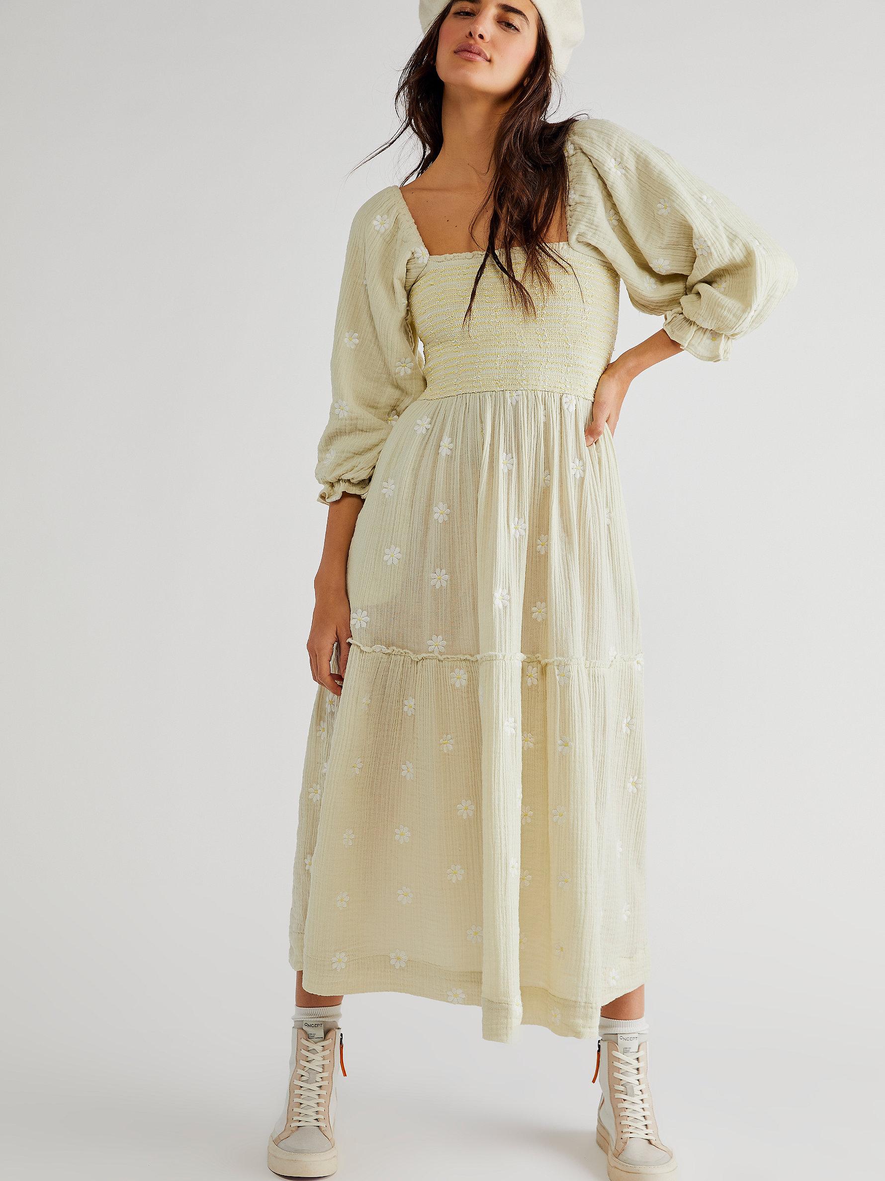 Free People Dahlia Embroidered Maxi 