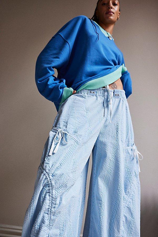 Free People Outta Sight Parachute Trousers in Blue | Lyst