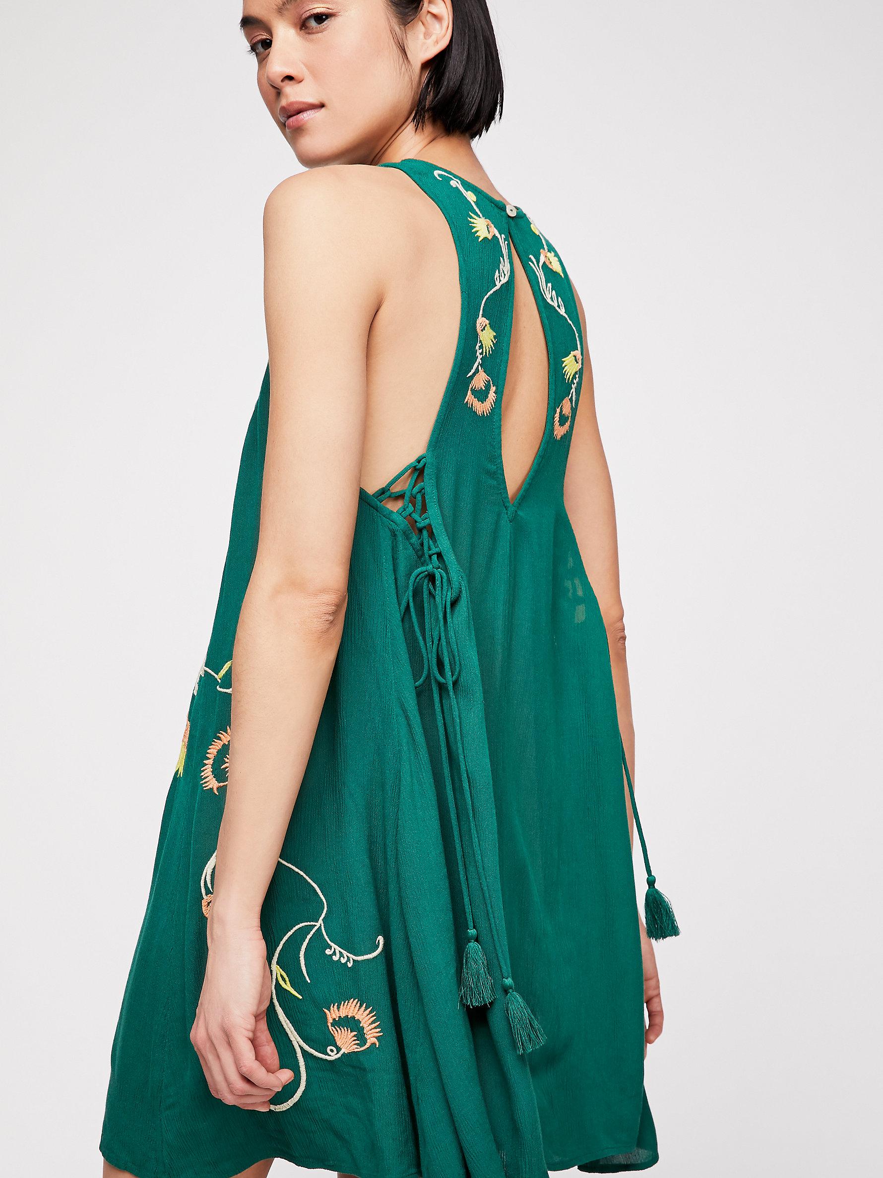 Free People Adelaide Festival Slip in Green - Lyst