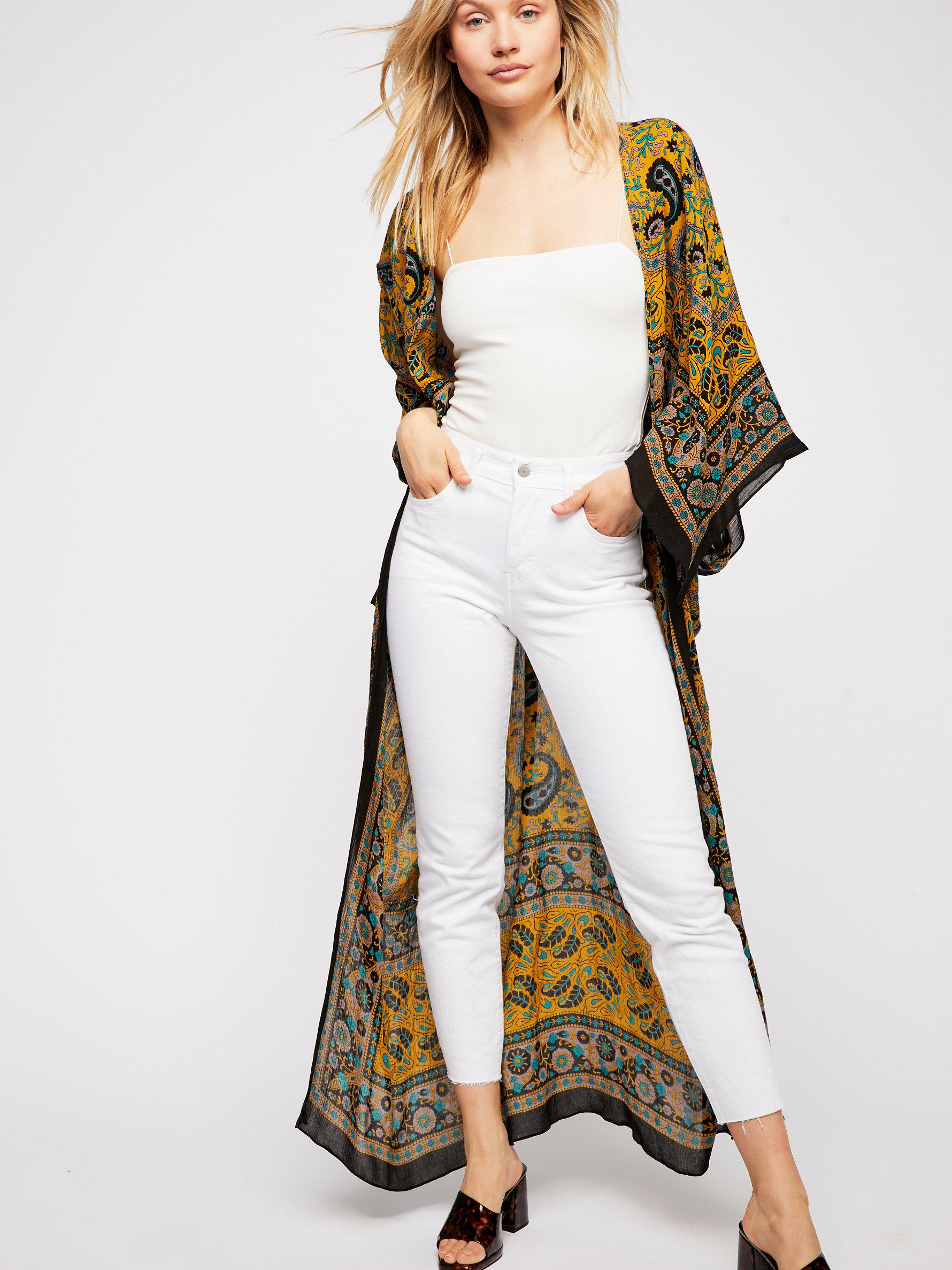 Eternal Flame Maxi Kimono | Lyst