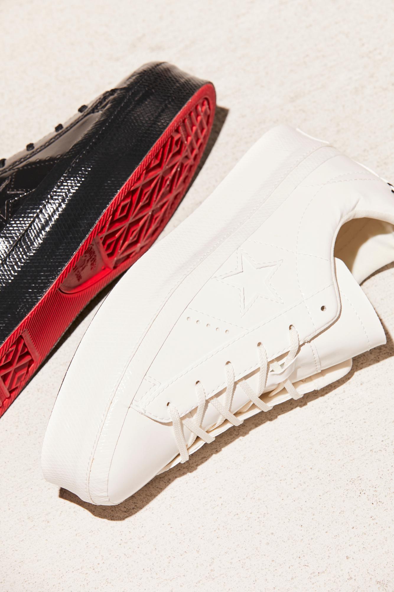 one star patent platform sneaker
