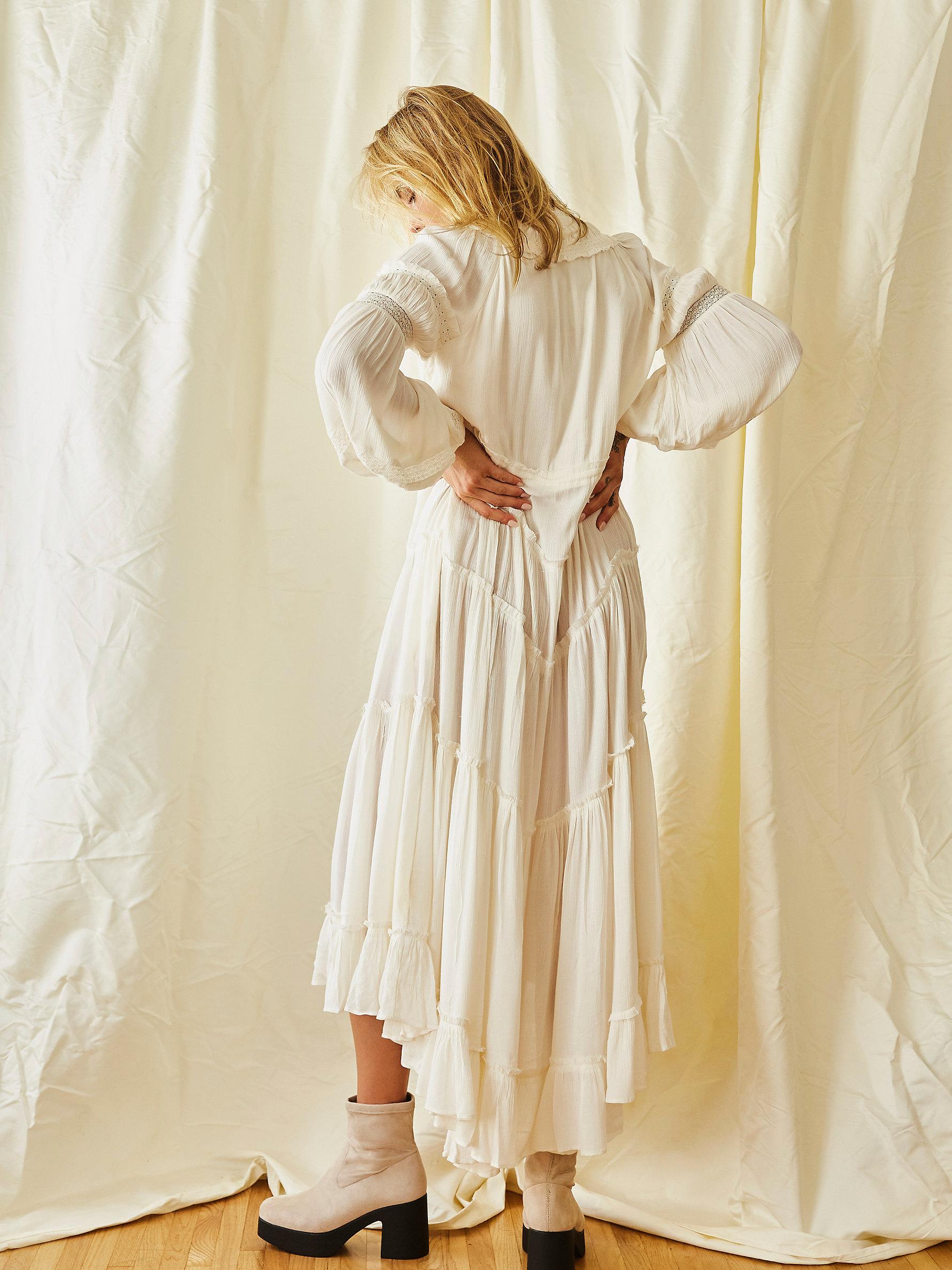 free people cassis midi dress Free People Cassis Midi Dress in White