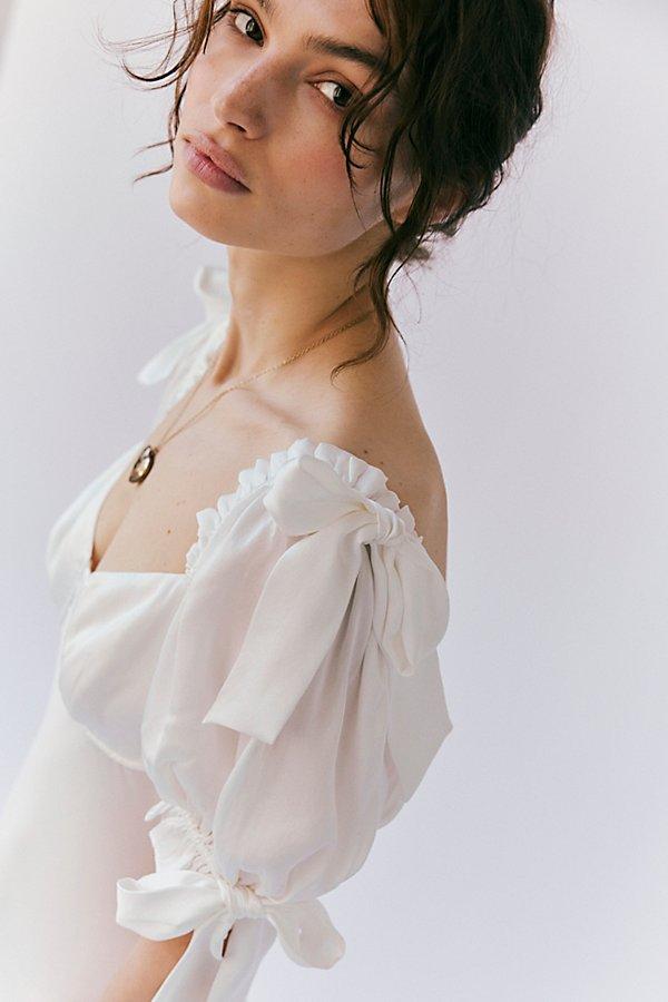 Selkie The Poet Slip Dress in White | Lyst