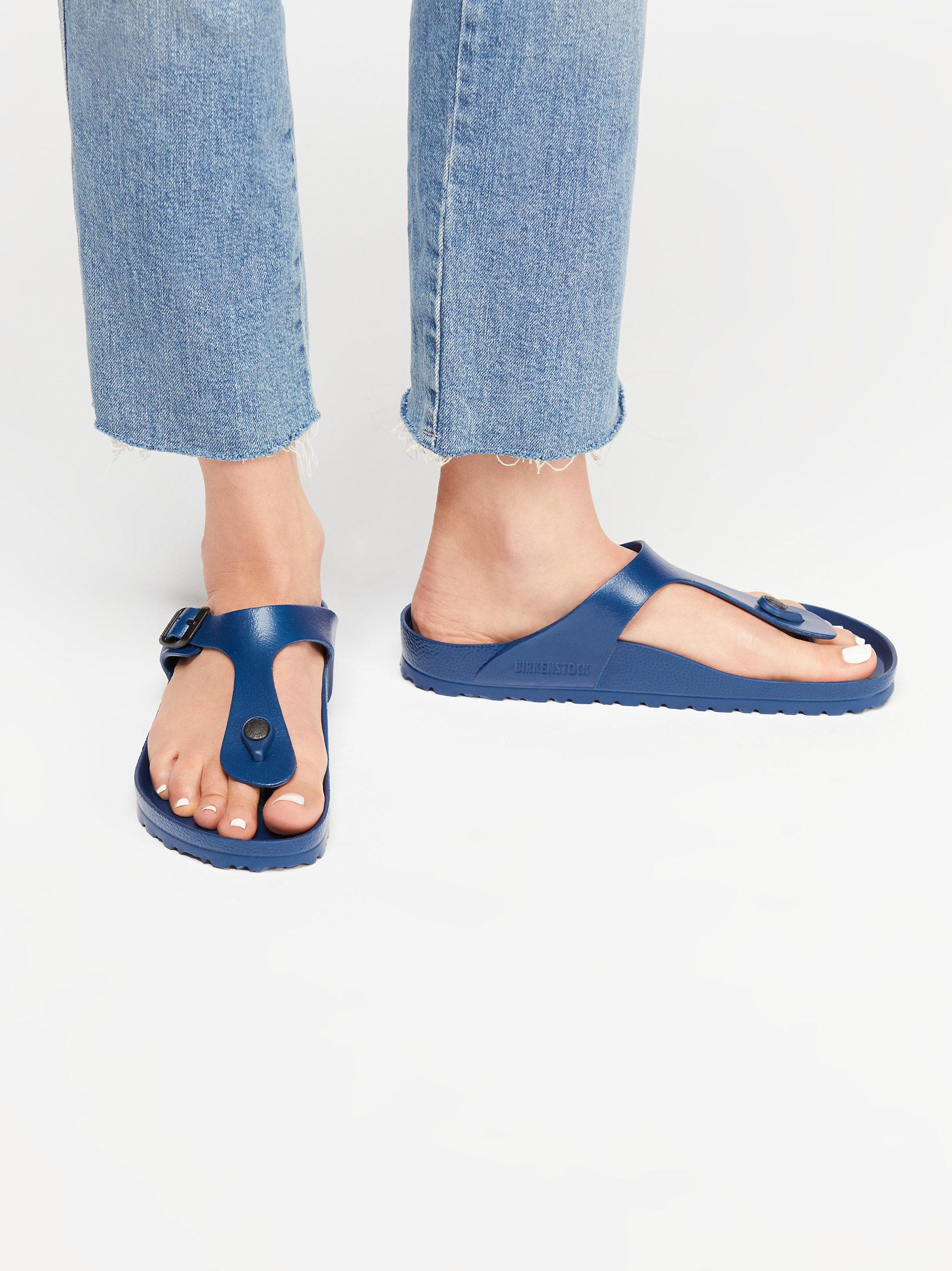 birkenstock gizeh eva navy blue