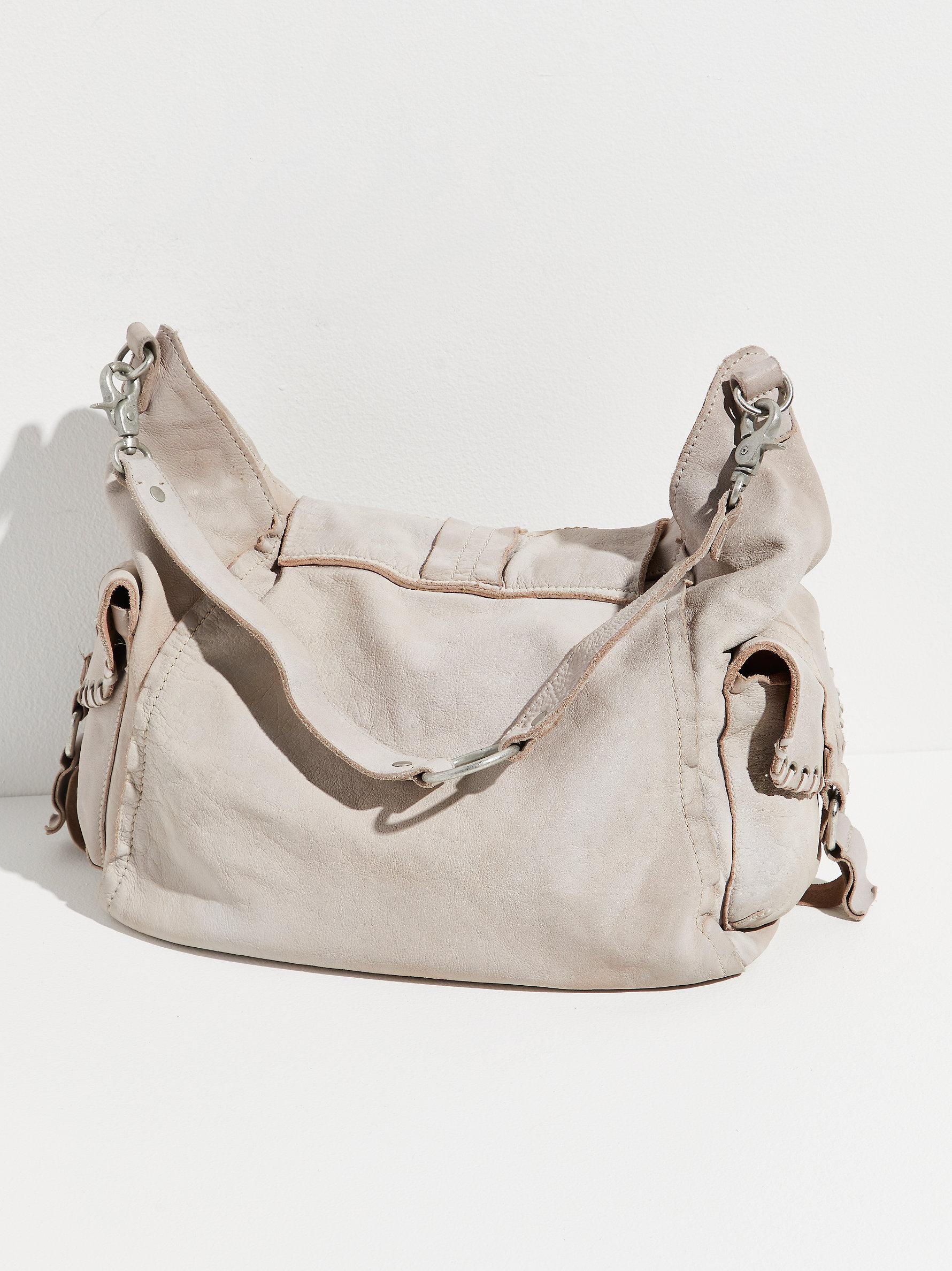 Free People Leather We The Free Leigh Distressed Hobo | Lyst