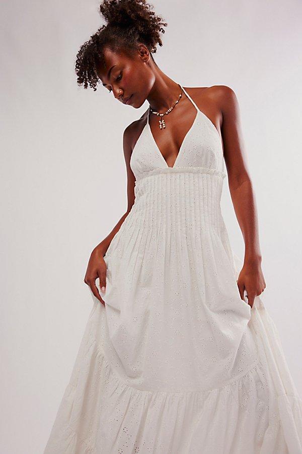 Free People Pintuck Paradise Maxi Dress in White | Lyst