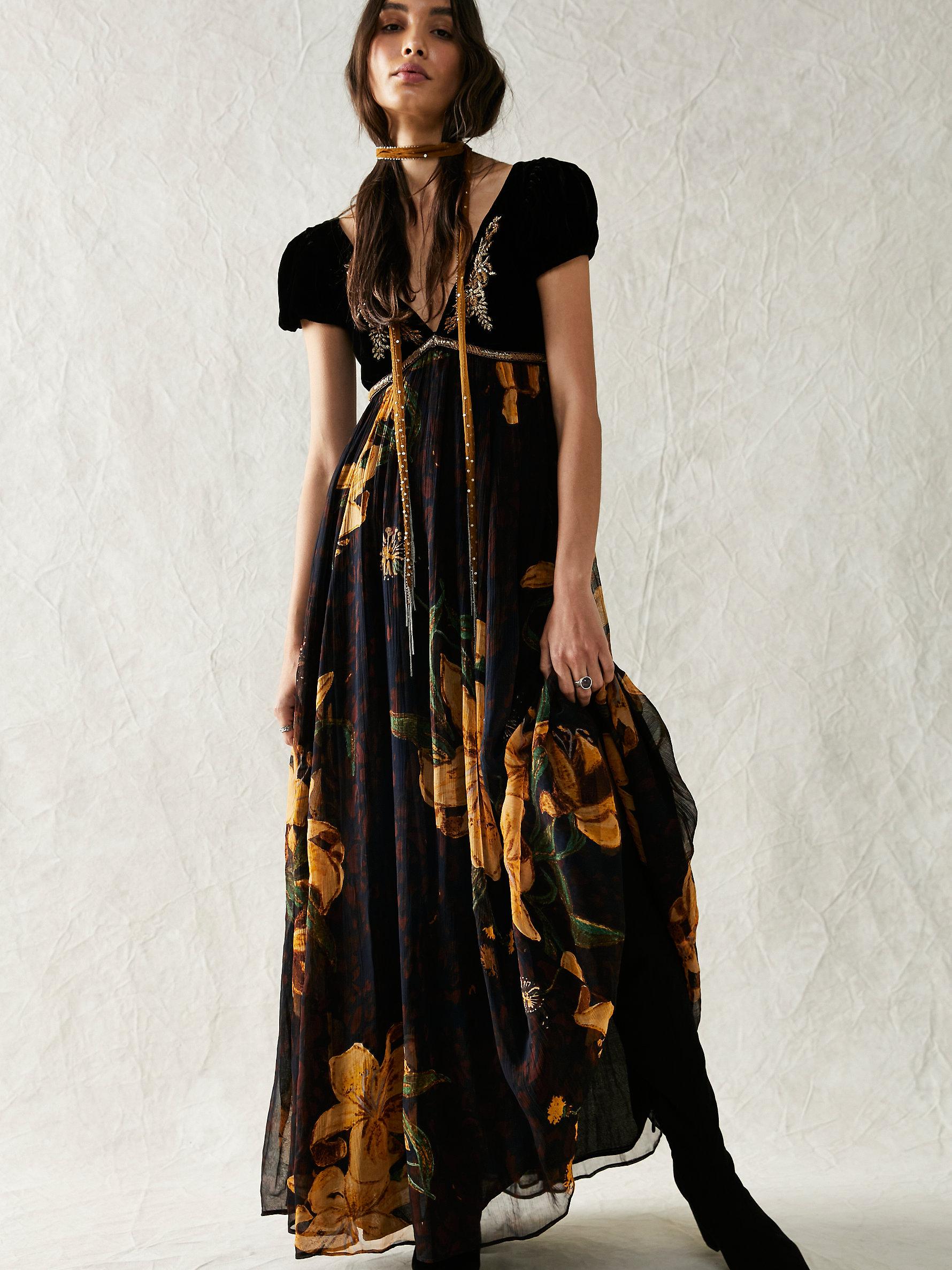 Free People Colette Maxi Dress in Black Lyst