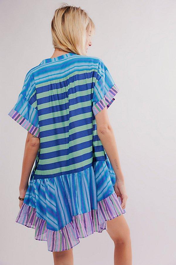 Free People Printed Agnes Dress in Blue | Lyst