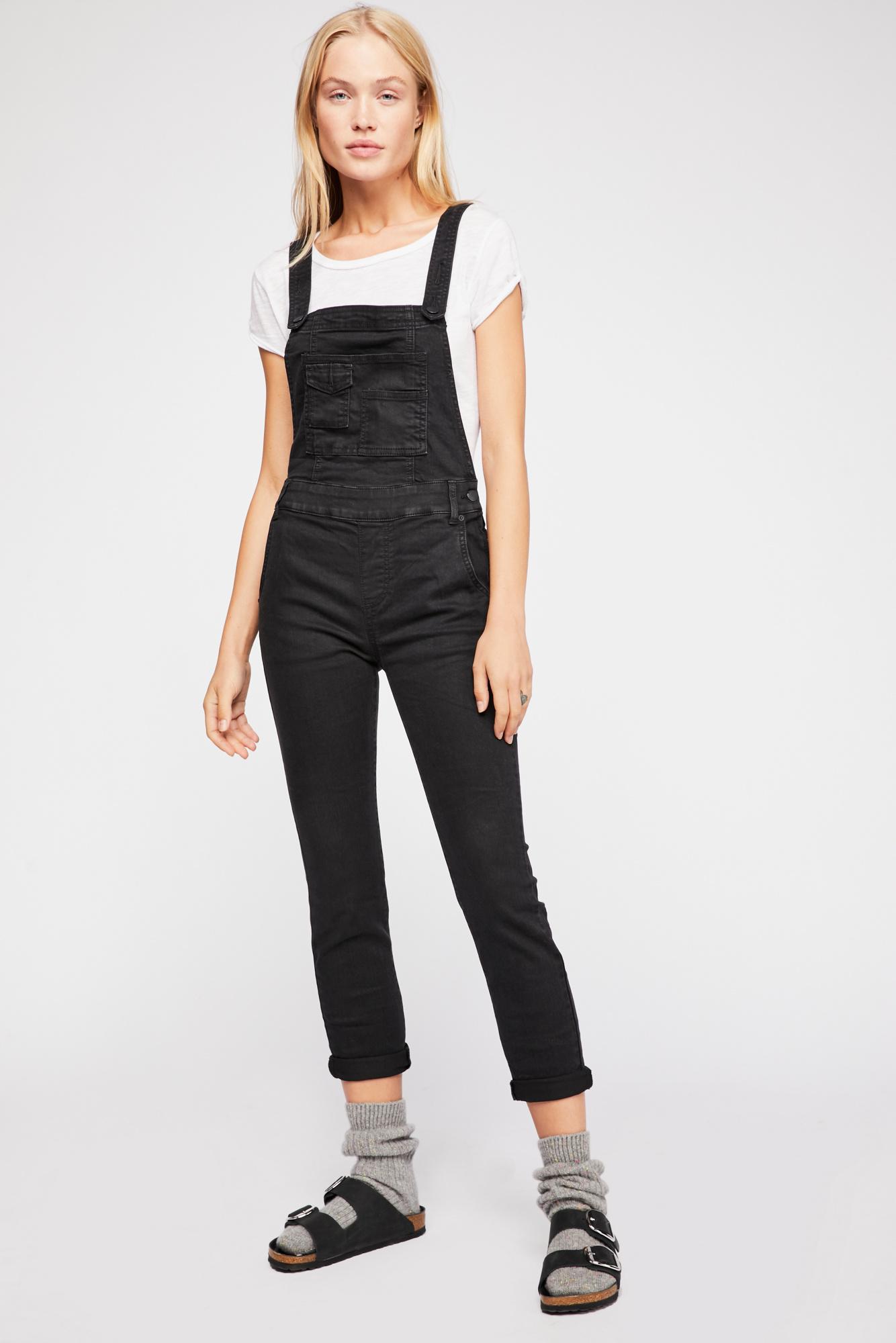 black denim overall