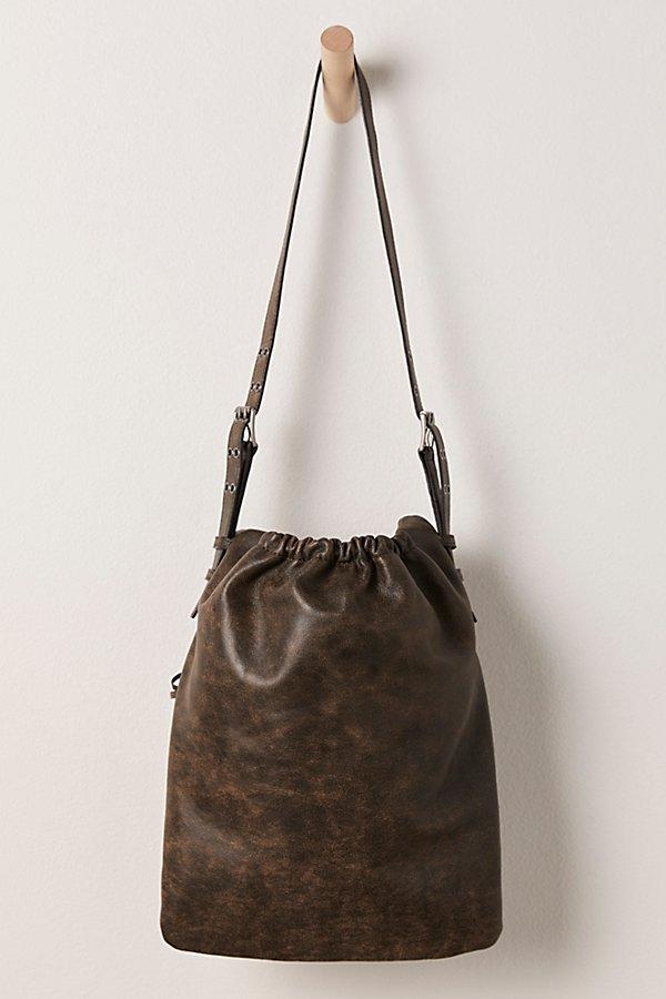 Free People Tyra Leather Bucket Bag free-people-Black-Tyra-Bucket-  main image 4