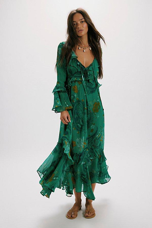 free people falling petals dress Petal Party Midi Slip Dress by Intimately at Free People in Blue, Size: XS