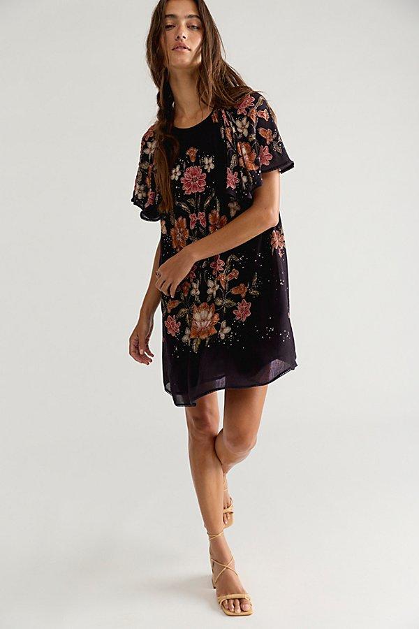 Free People Tropics Beaded Mini Dress