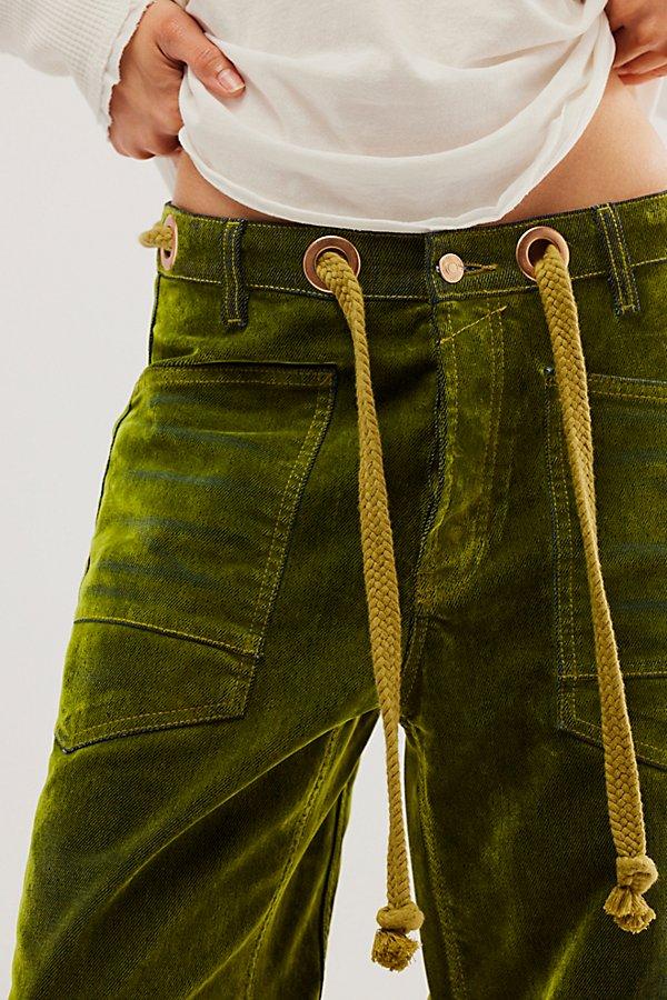Free People ★ We The Free Moxie Flocked Barrel Jeans We The Free Moxie Flocked Pull-On Barrel Jeans | Free People