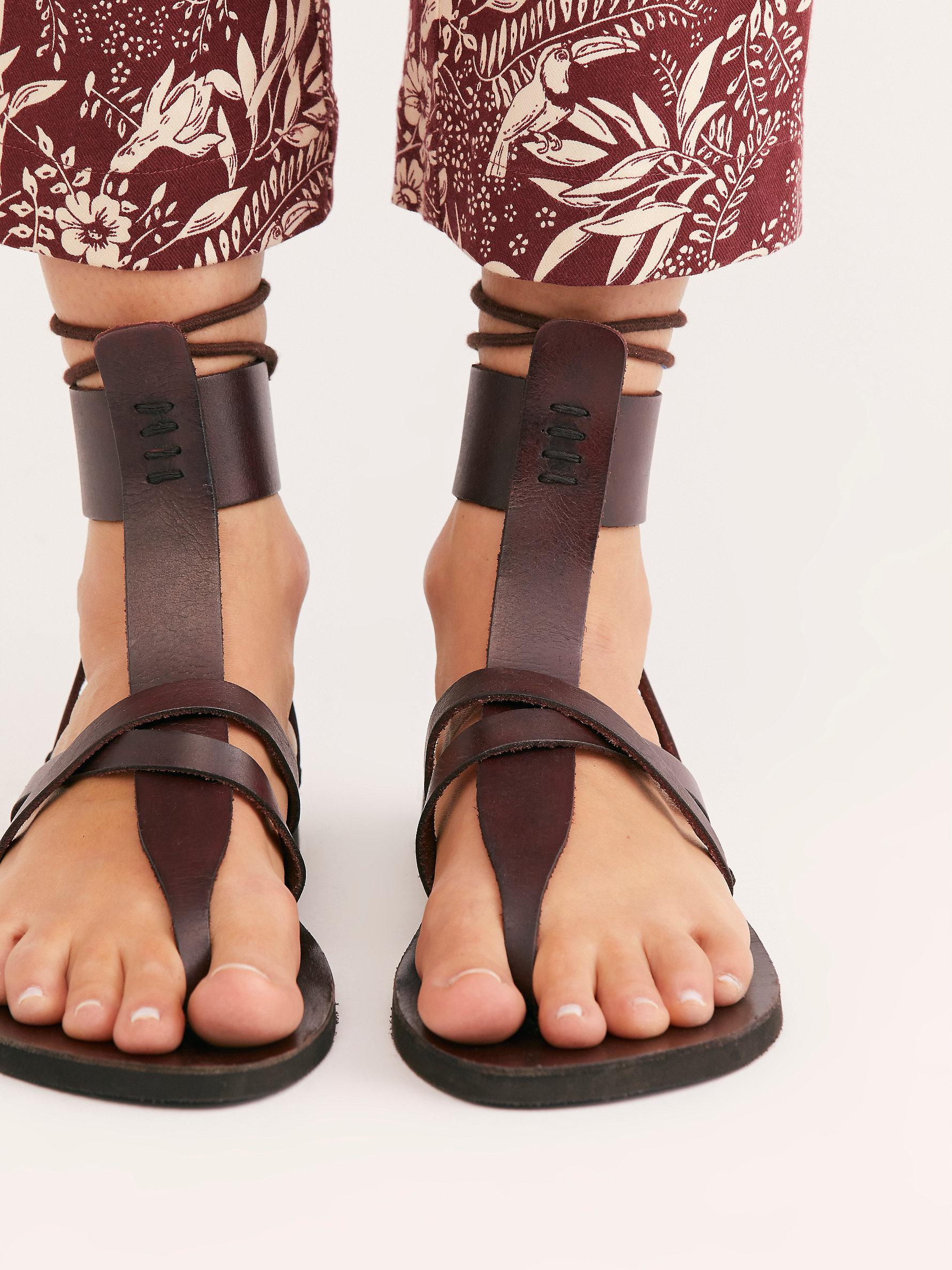 Free People Vacation Day Wrap Sandals | Lyst