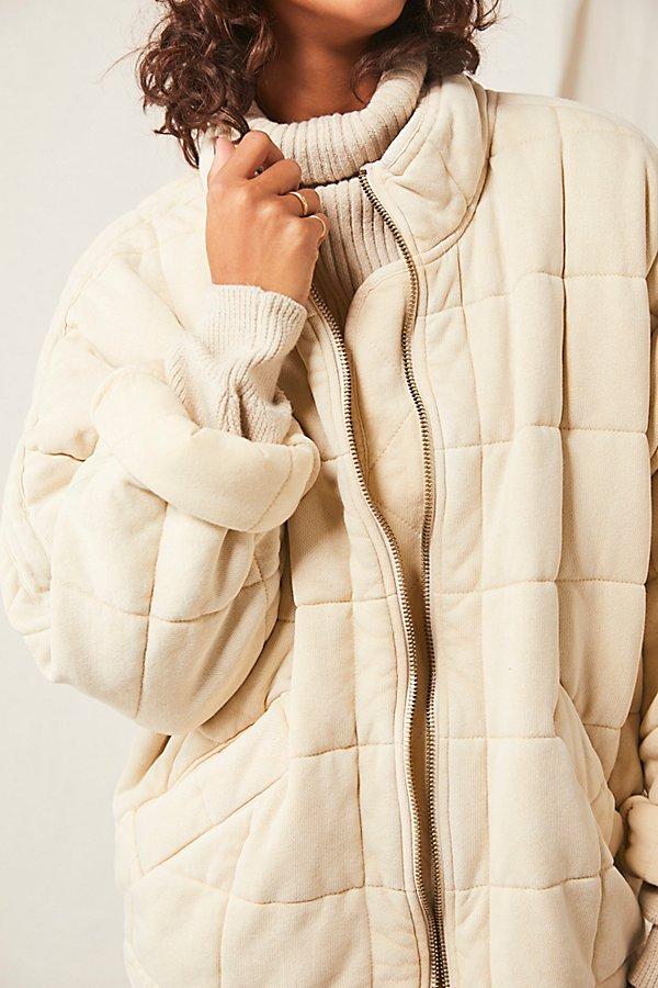 Free People Dolman Quilted Knit Jacket 