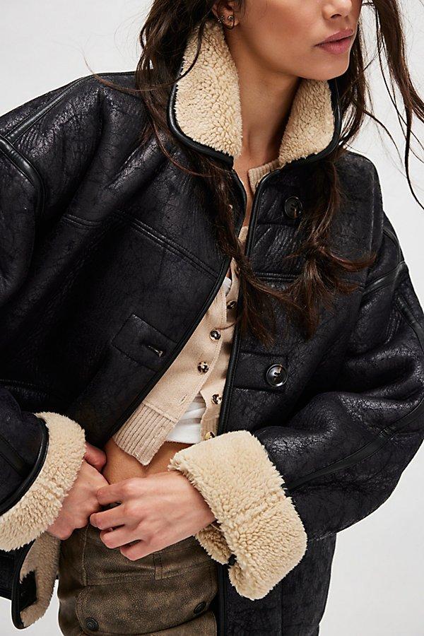 ジャケット・アウター sammy free-people-BlackCream-Combo-