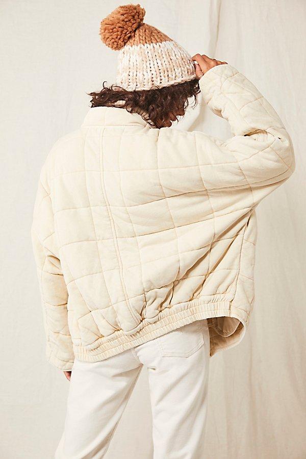 Free People Dolman Quilted Knit Jacket 