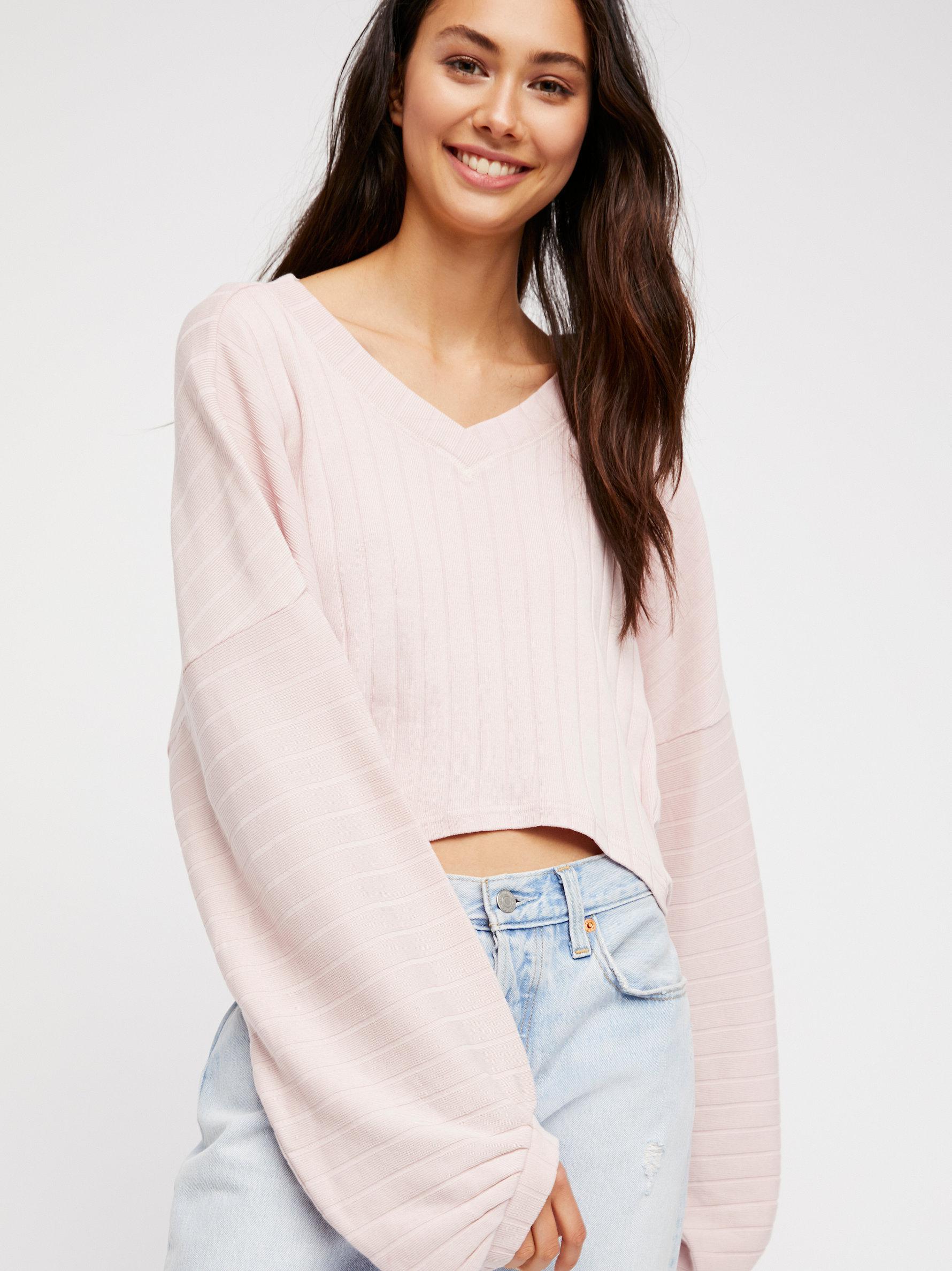 free people pink flowy top