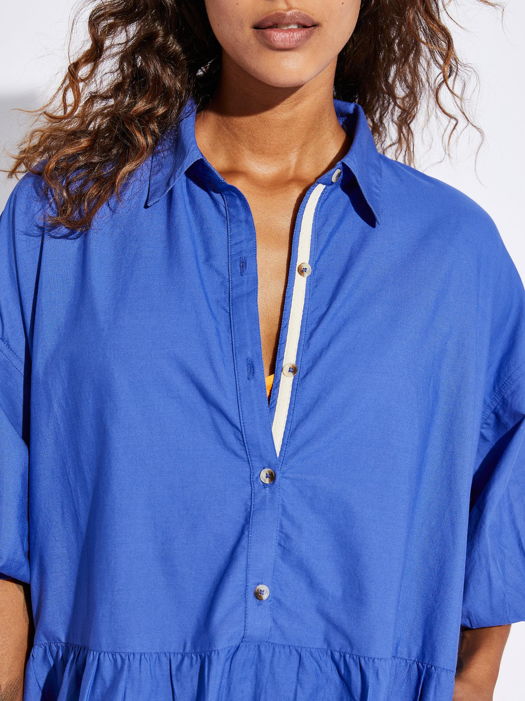 Free People Misha Mini Dress in Blue | Lyst