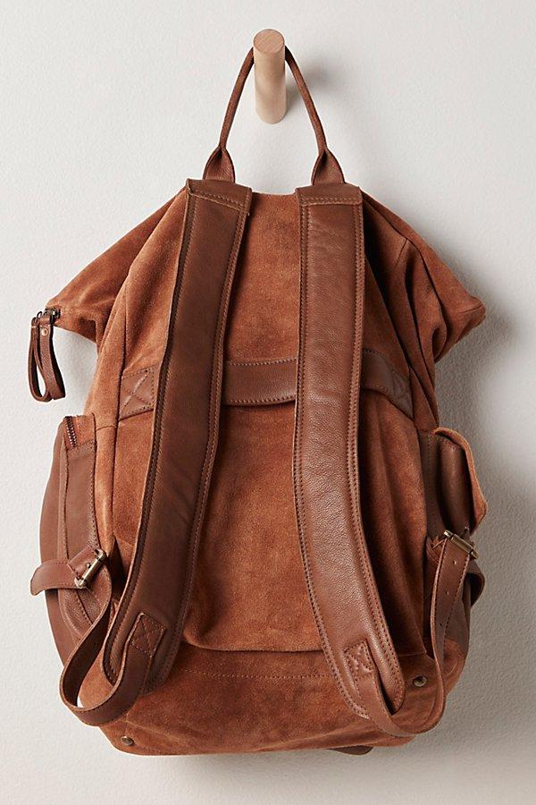 Free People Rich Brown Suede Backpack 14x11 Free People We The Free Bexley Backpack - Accessories main image 3