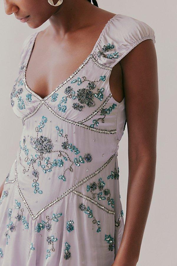midi dress buttoned fron neck Baltic Born Womens Shelby Button Top Dress | Sage Green