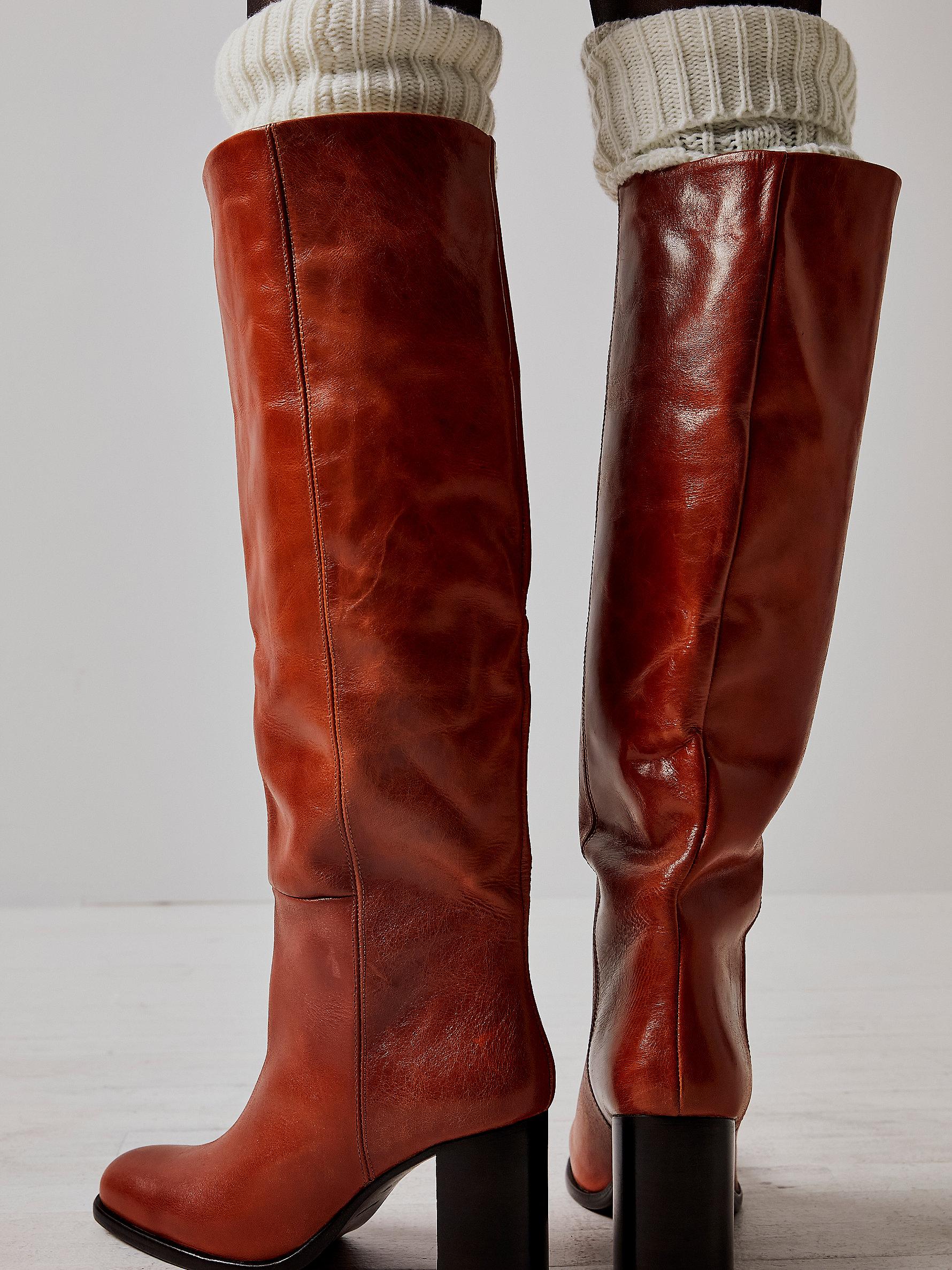 Free People Grayson Tall Boots in Red Lyst