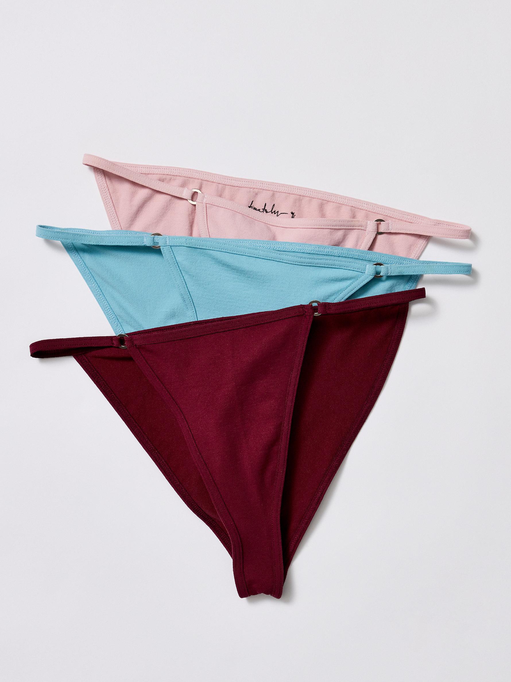 Free People Super Skinny Bikini 3pack Undies in Red Lyst